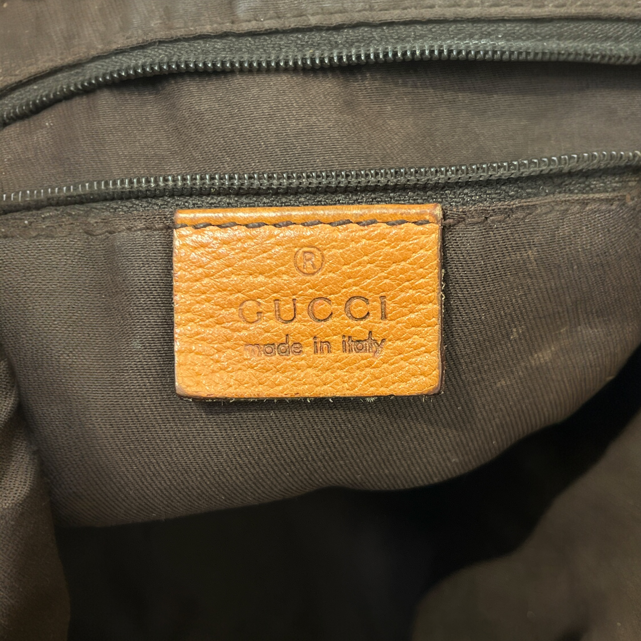 GUCCI/Hand Bag/Monogram/Cotton/KHK/Abbey GG Bag view 6