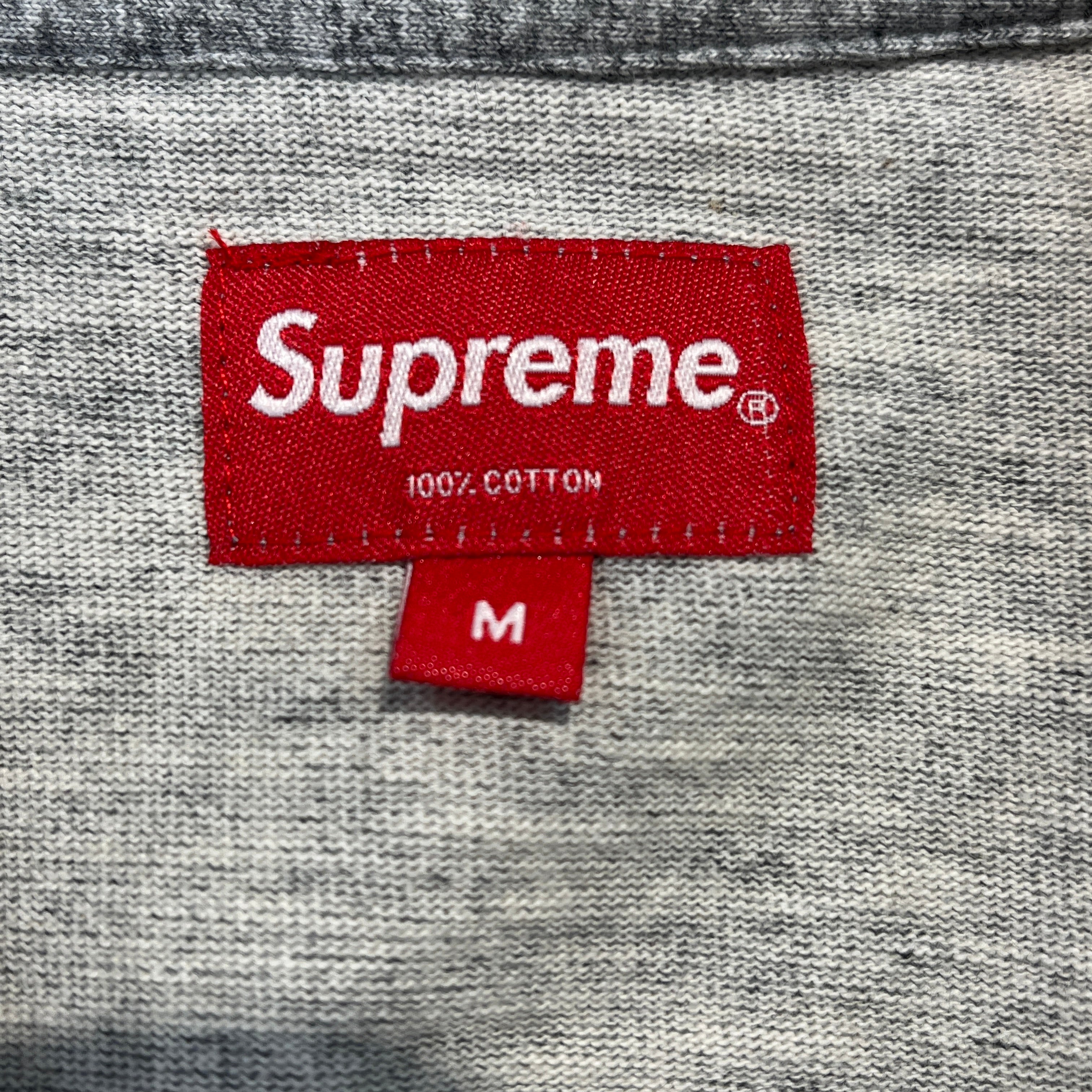 Supreme/T-Shirt/M/Cotton/GRY/Supreme diagonal logo view 3
