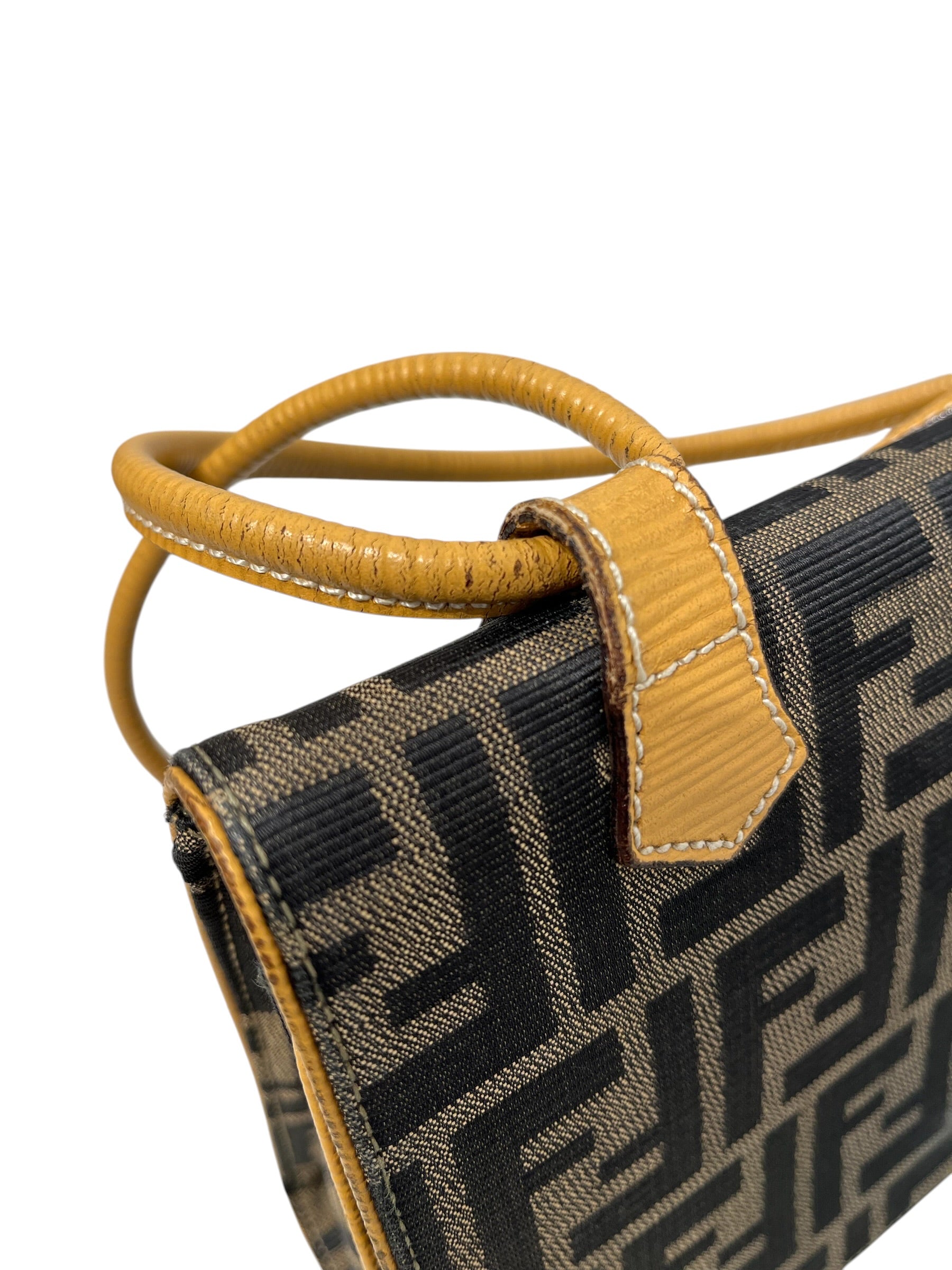FENDI/Hand Bag/Monogram/Cotton/BEG/ZUCCA HANDBAG view 8