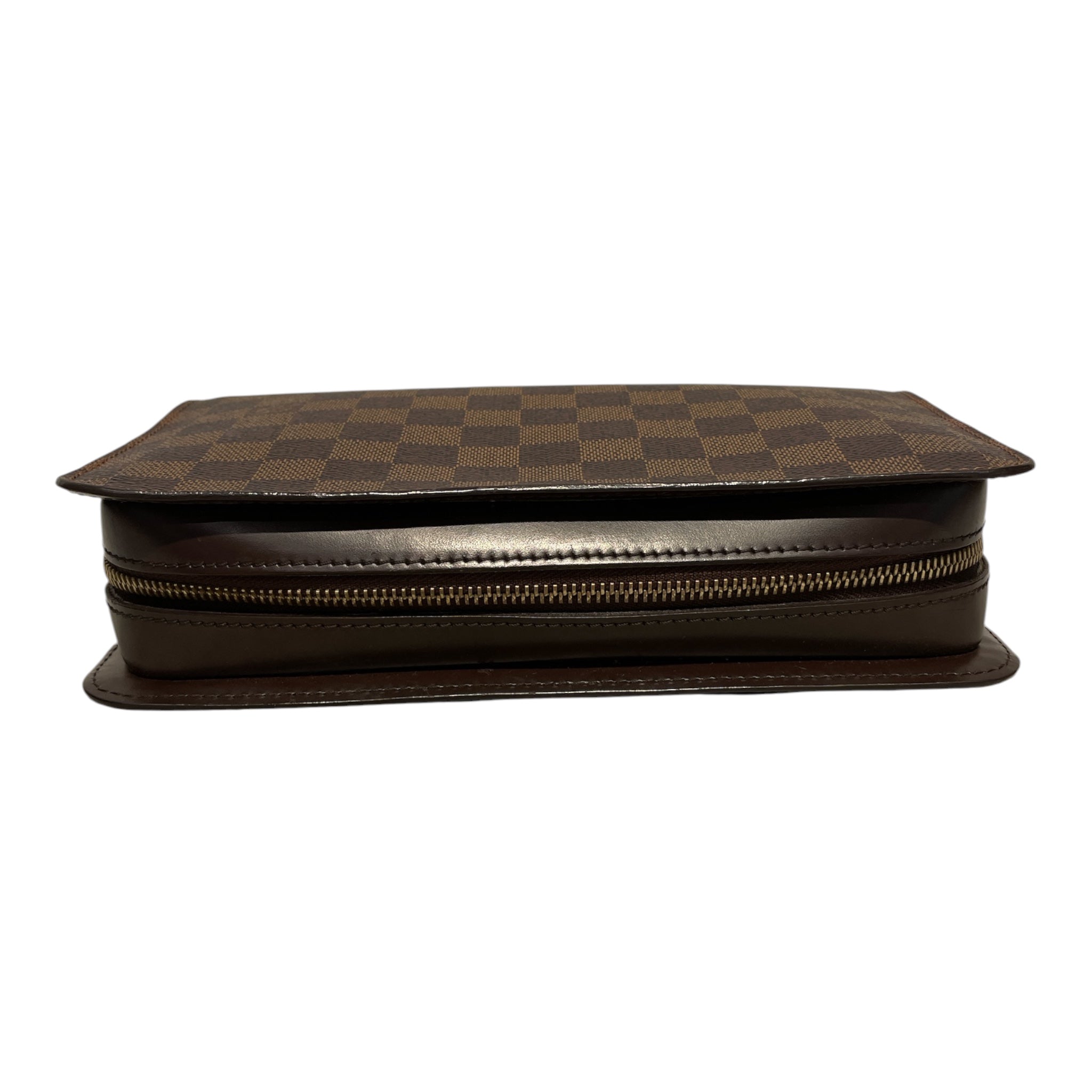 LOUIS VUITTON/Clutch Bag/All Over Print/Leather/BRW/DAMIER EBENE CLUTCH view 2