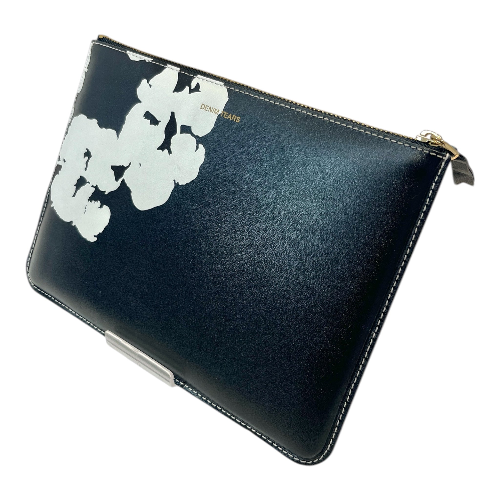 COMME des GARCONS/DENIM TEARS/Pouch/All Over Print/Leather/BLK/COTTON WREATH ZIP view 2