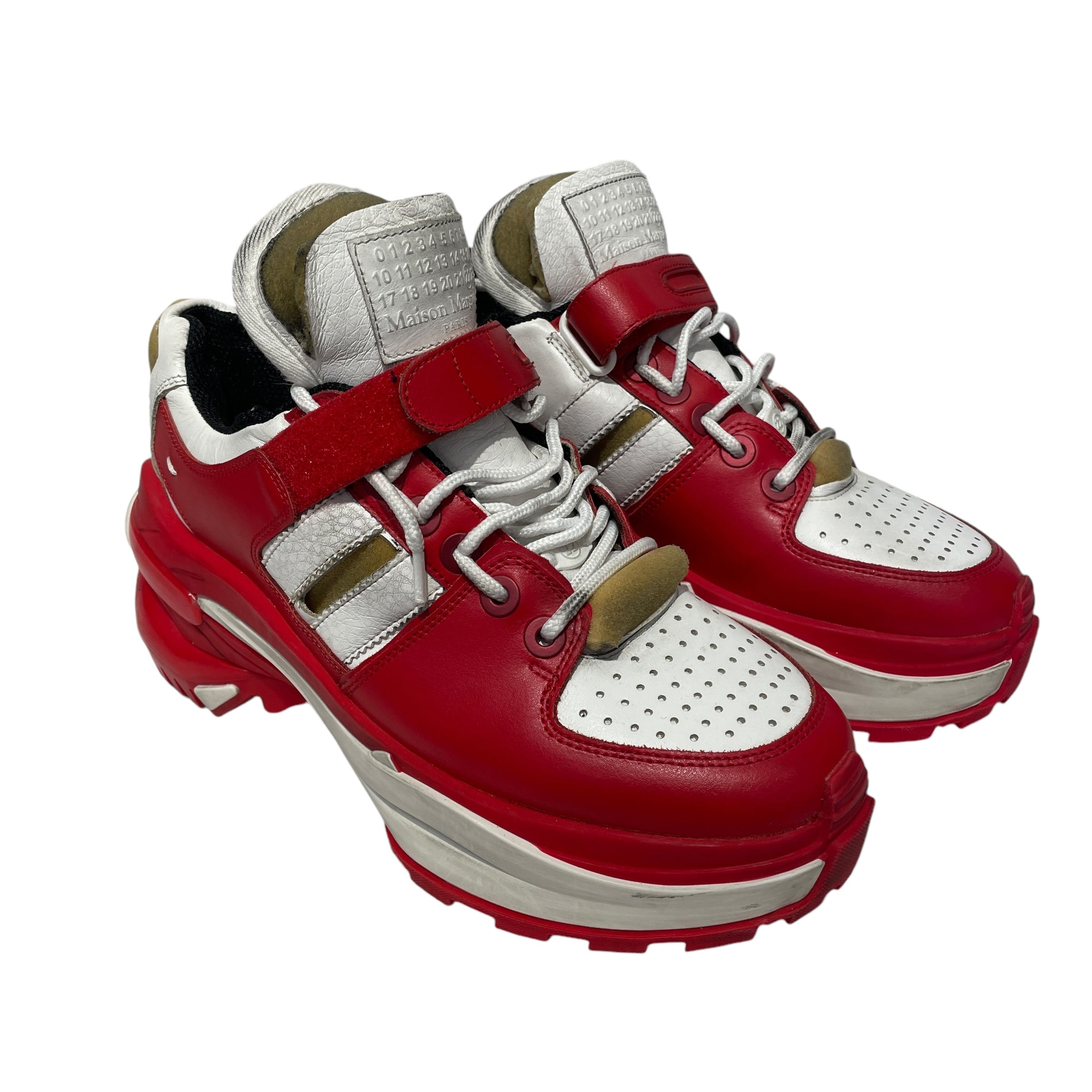 Maison Margiela/Low-Sneakers/EU 39/Leather/RED/FUSION view 1