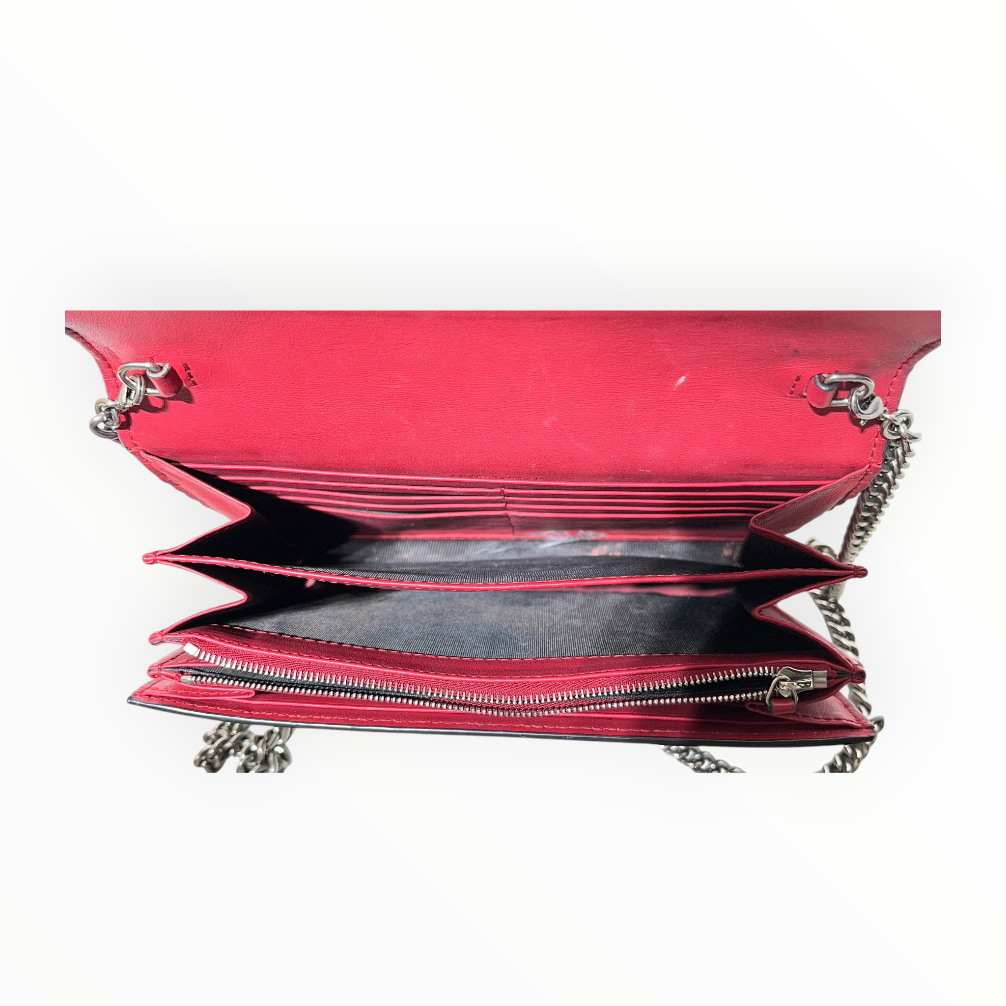 GUCCI/Cross Body Bag/Monogram/Leather/BRW/DYONISUS RED INNER WALLET view 5