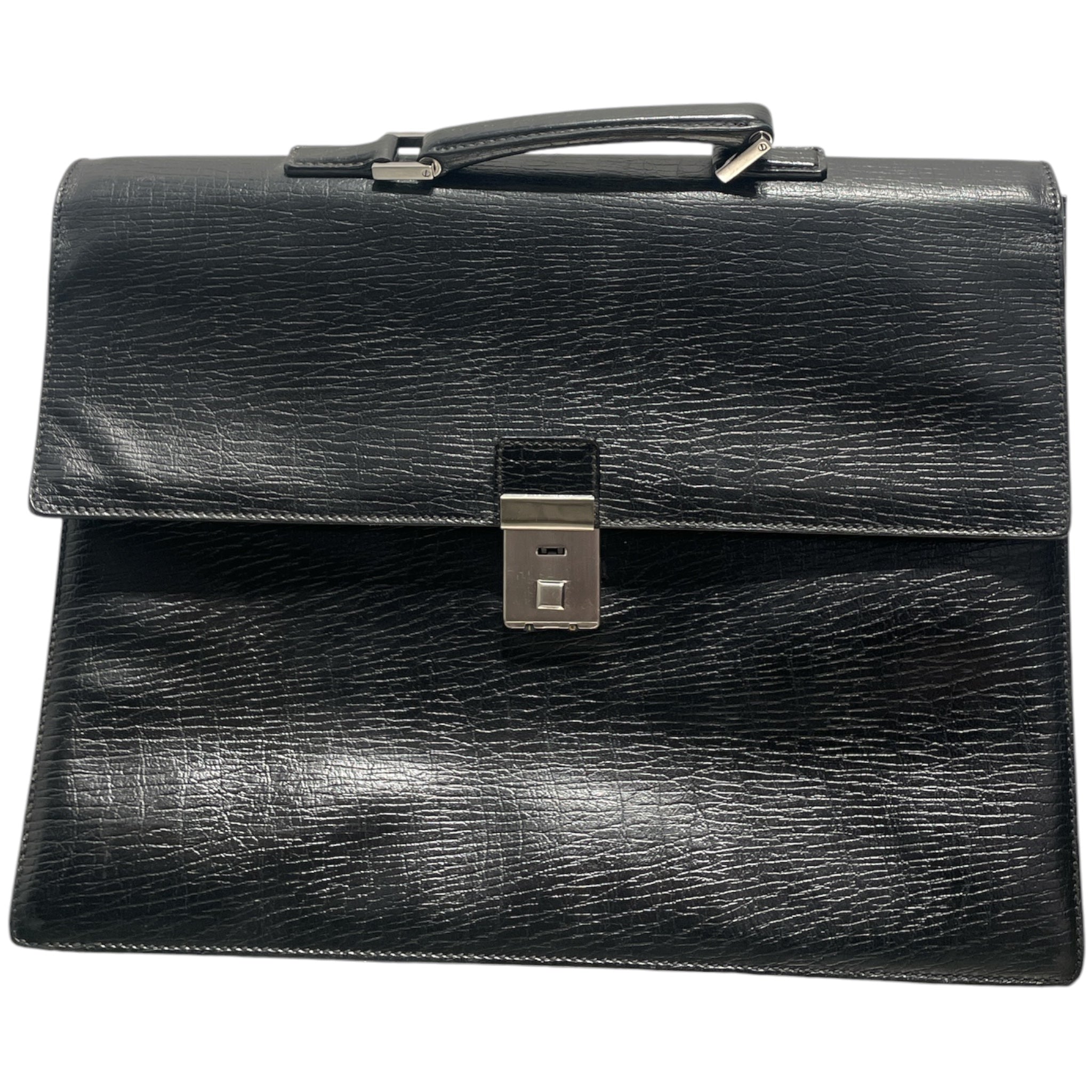 GUCCI/Bag/Leather/BLK/briefcase view 1