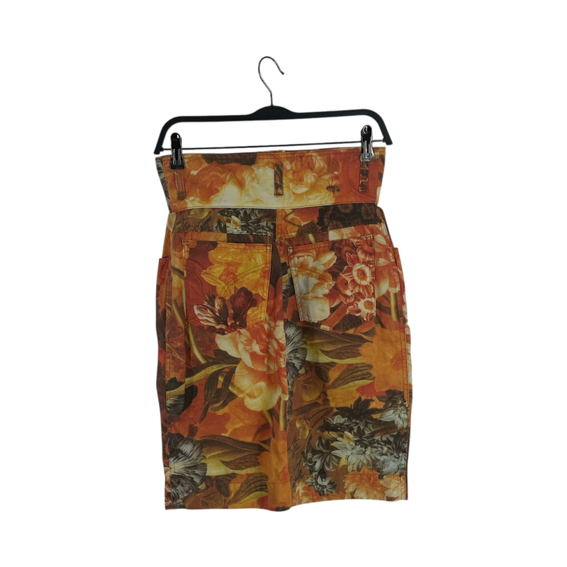 MOSCHINO/Skirt/44/Floral Pattern/Cotton/ORN/FLOWER DRESS