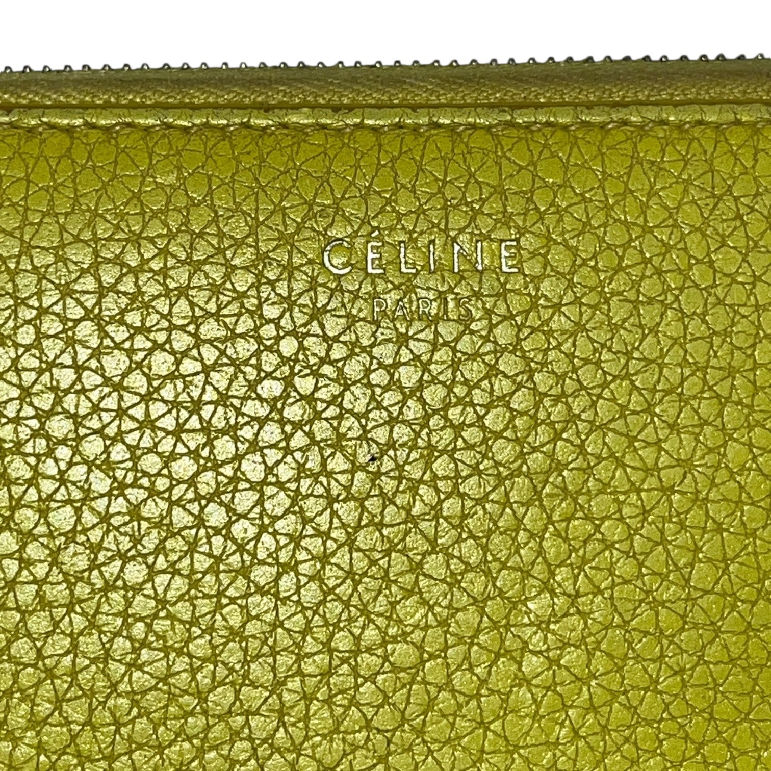 CELINE/Long Wallet/Leather/GRN/ view 4