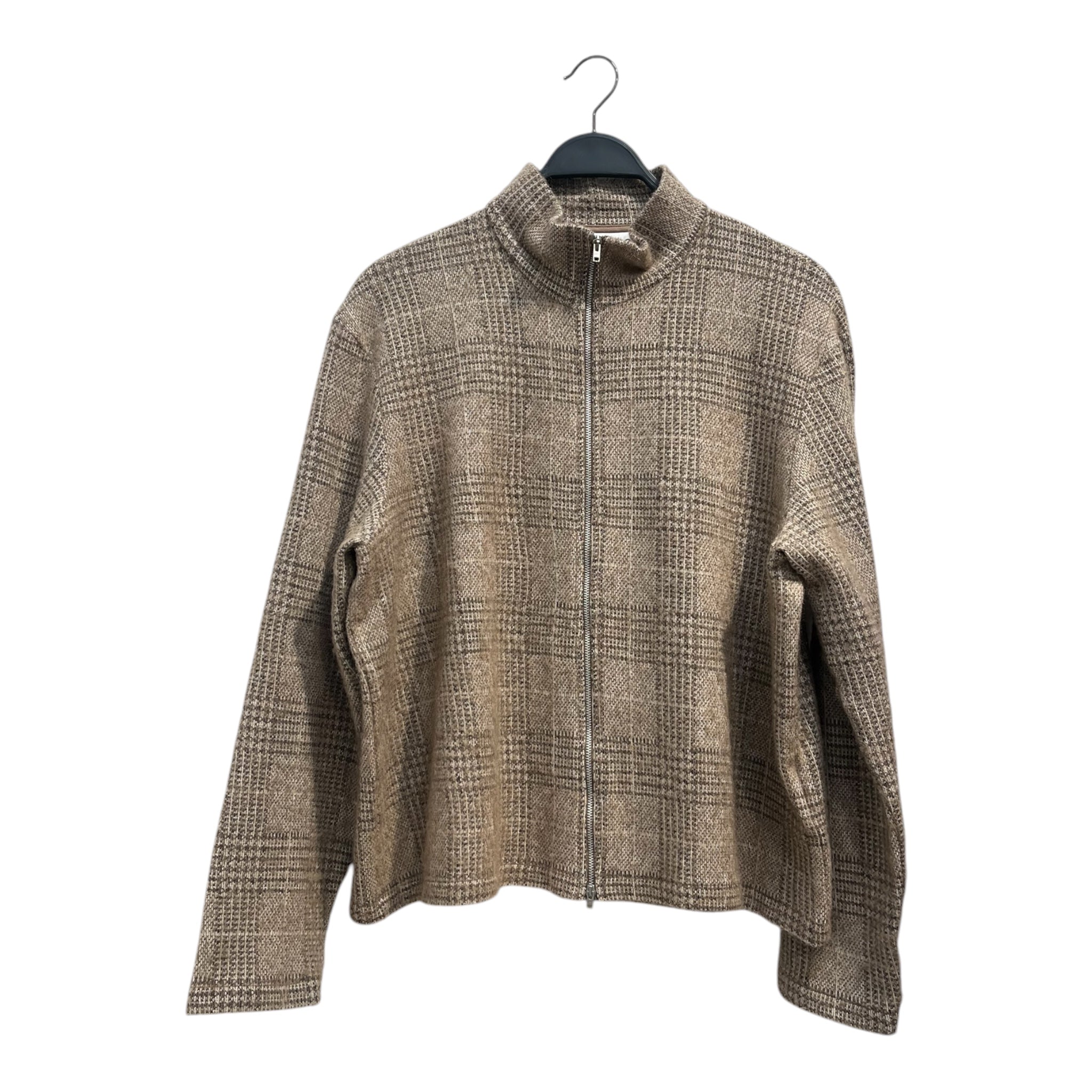 OUR LEGACY/Jacket/L/Cotton/BRW/Plaid/FW24 SHRUNKEN FULLZIP POLO view 1