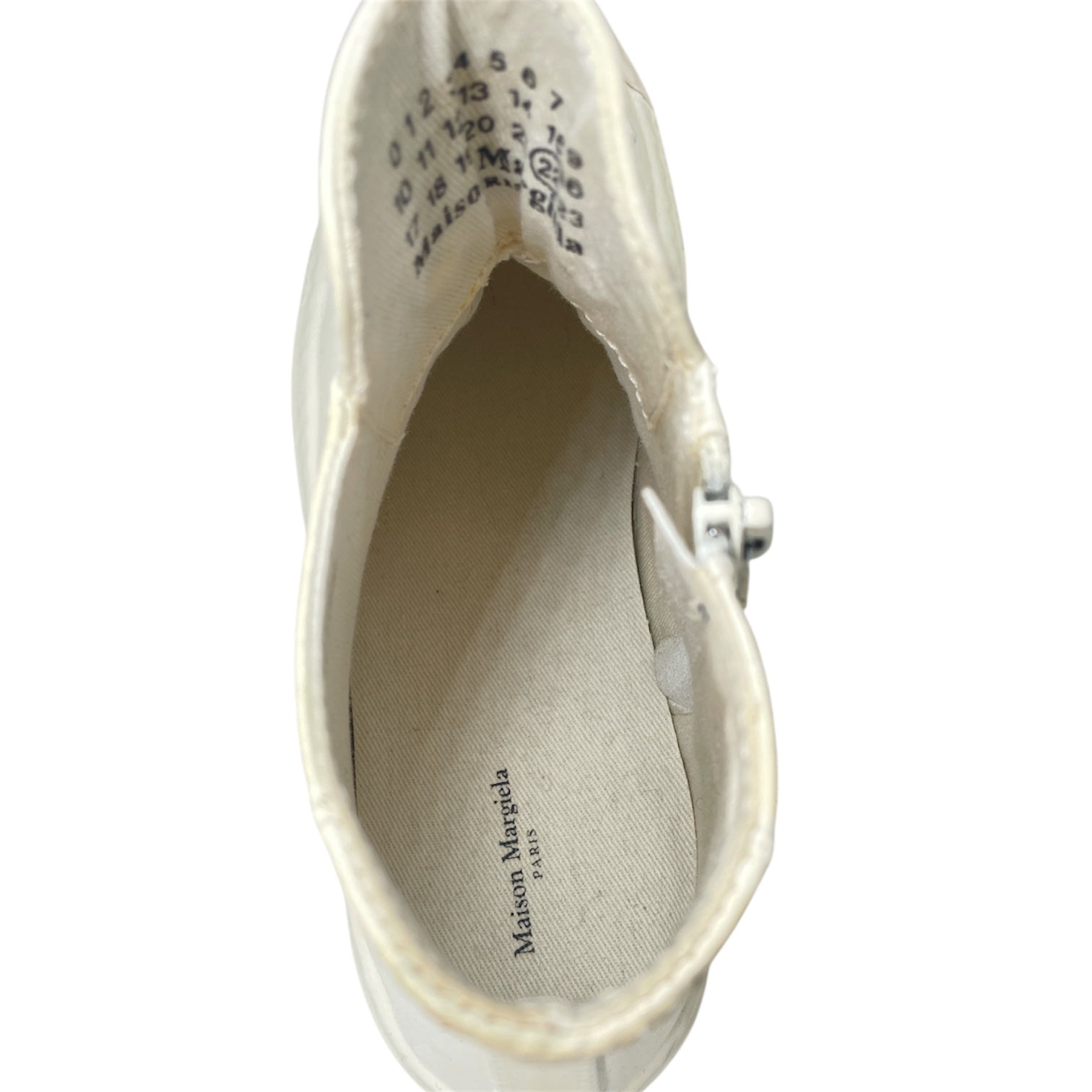 Maison Margiela/Hi-Sneakers/EU 40/WHT/COATED PINK TIP SIDE ZIP view 3