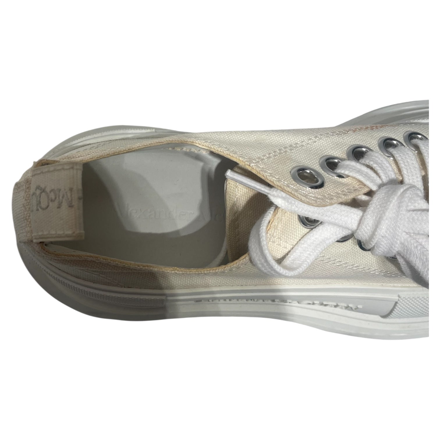Alexander McQueen/Low-Sneakers/EU 37/WHT/oversize platform view 3
