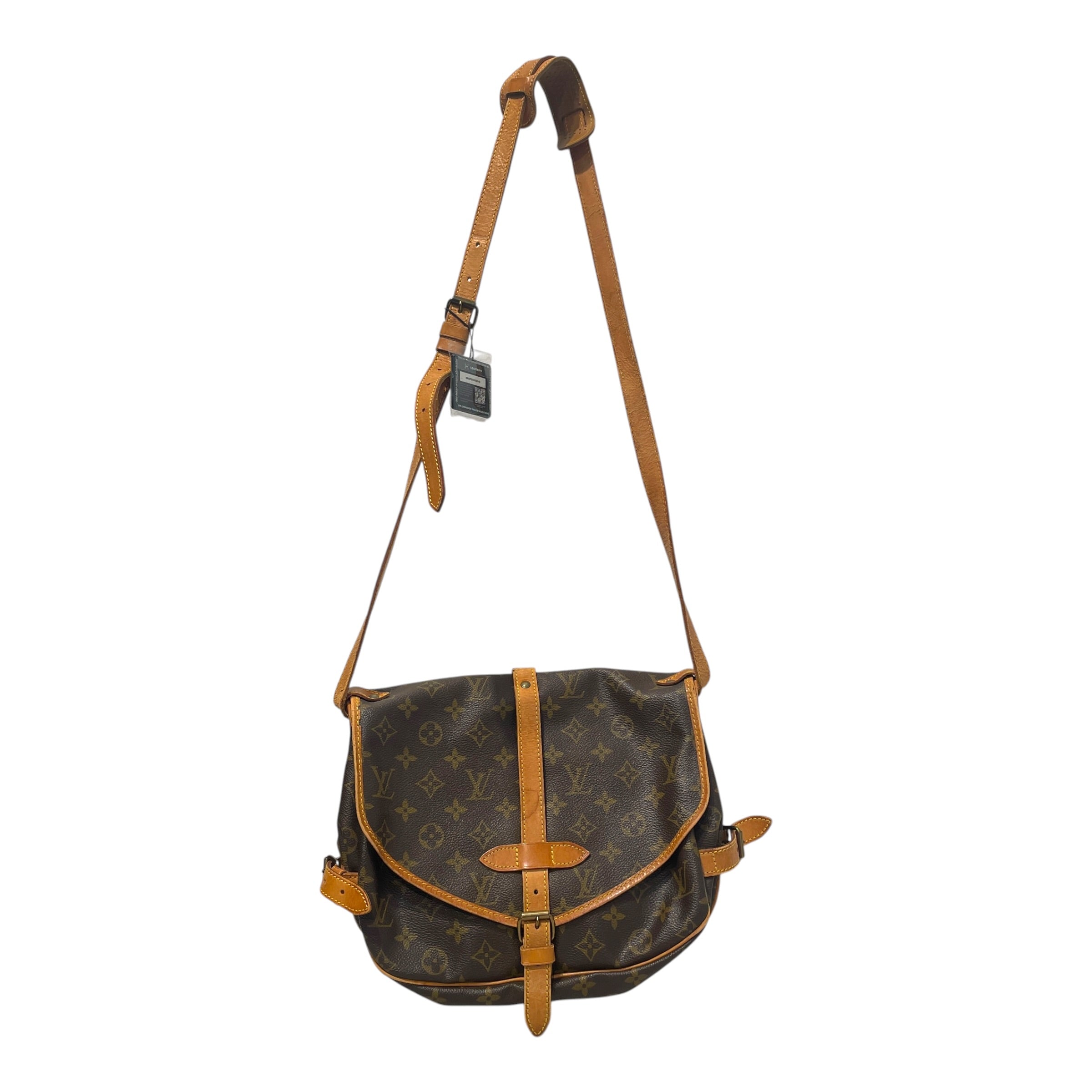LOUIS VUITTON/Cross Body Bag/Monogram/Leather/BRW/Samur 35 Crossbody Bag view 1