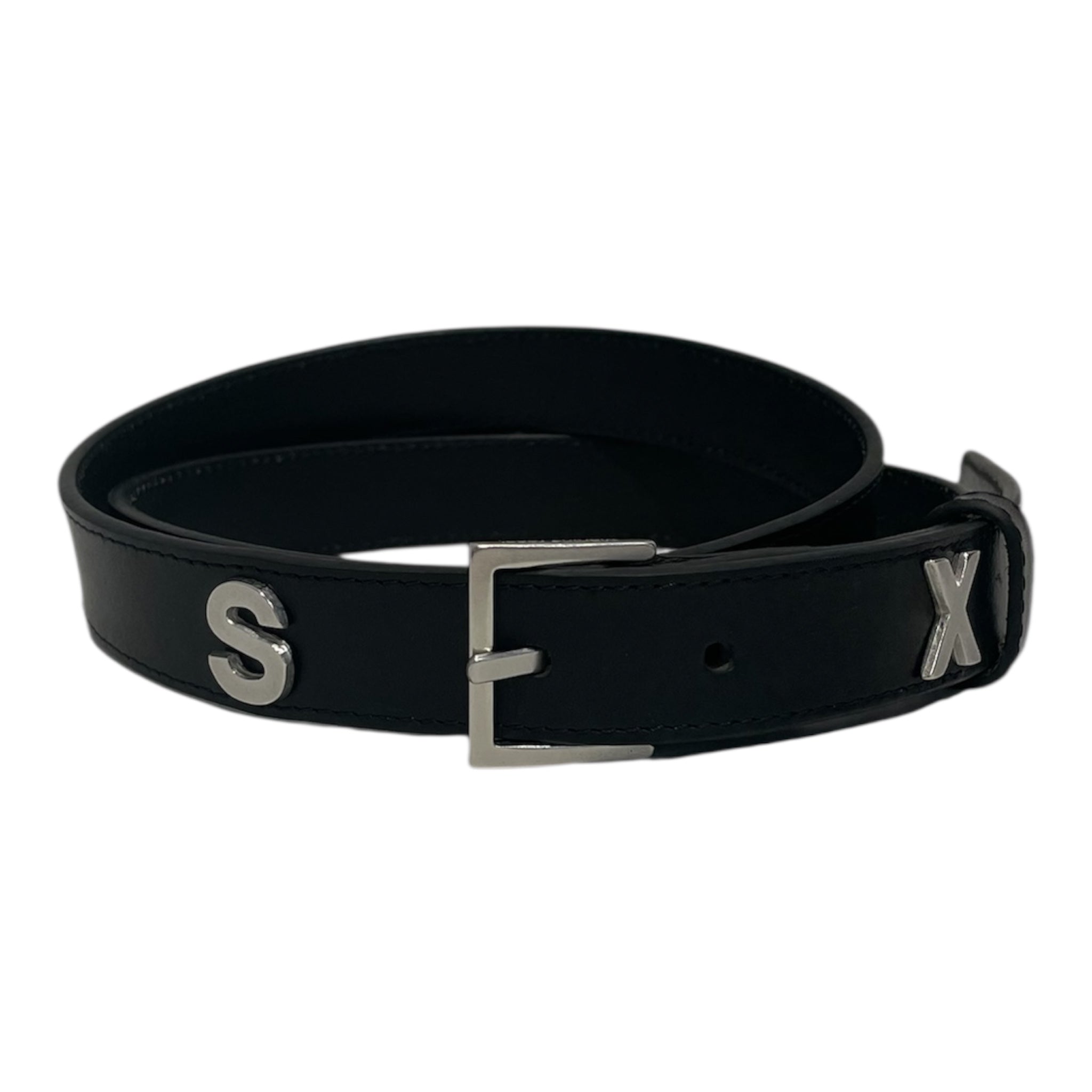 MARTINE ROSE/Belt/M/Leather/BLK/SEX view 1