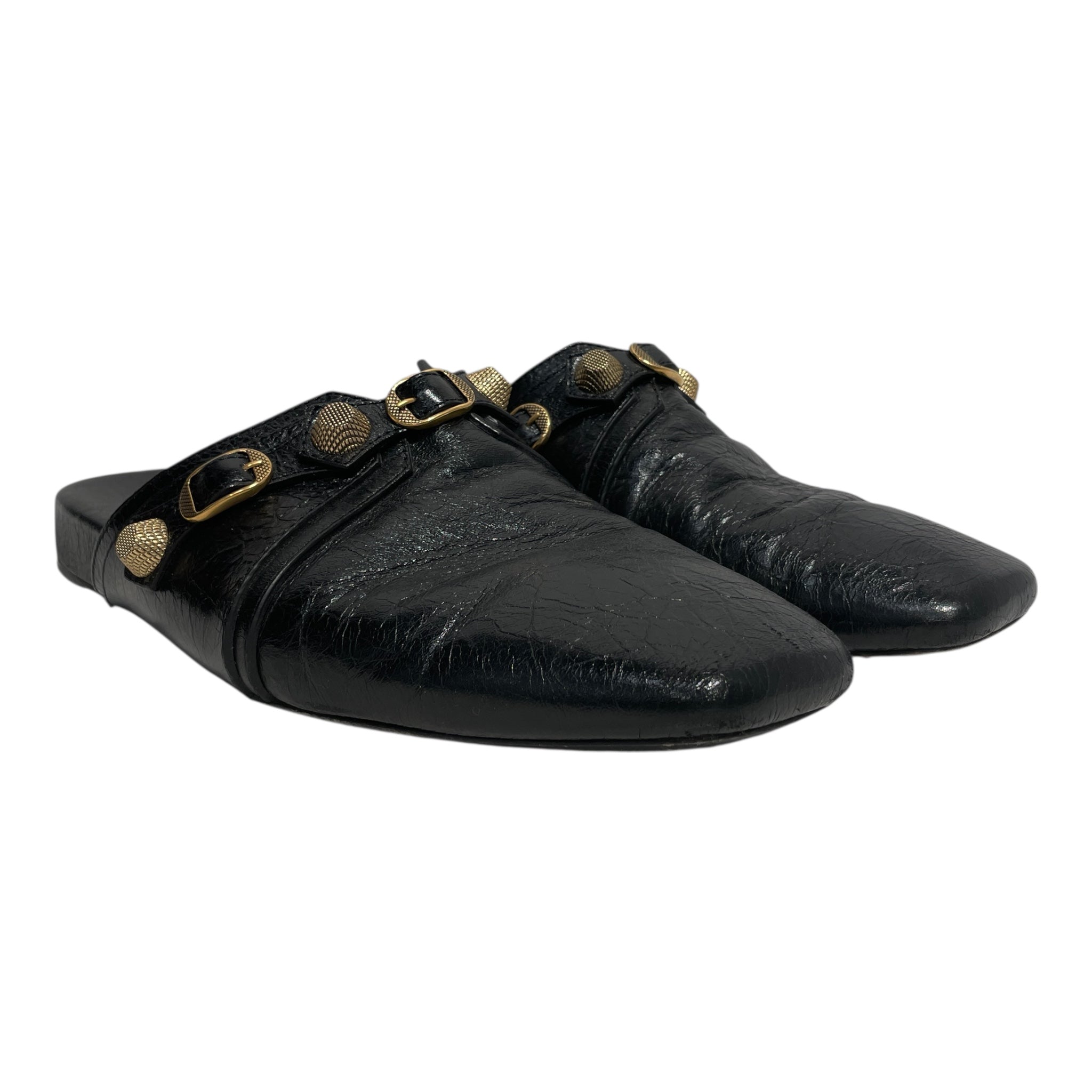 BALENCIAGA/Sandals/EU 42/Leather/BLK/ view 1