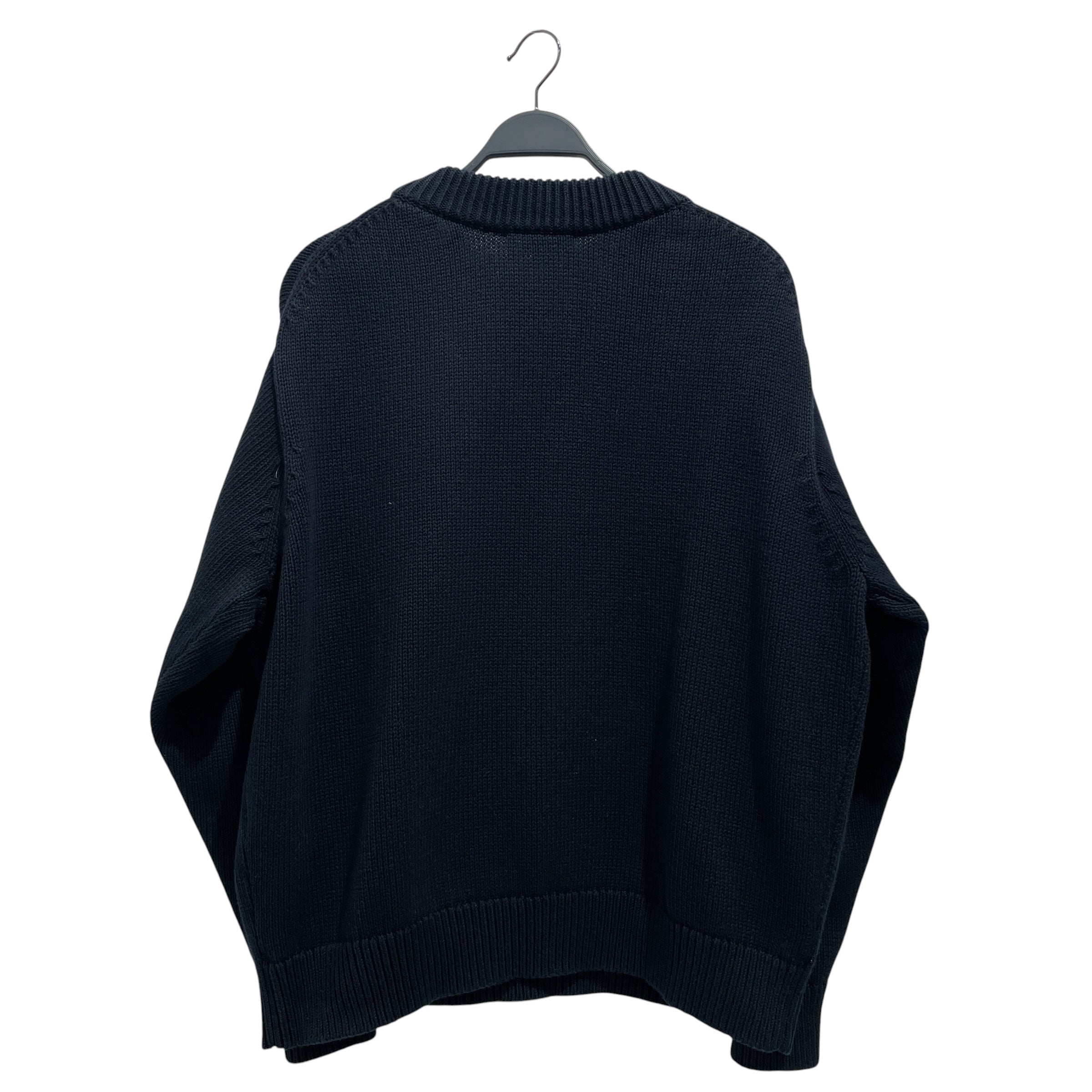STUDIO NICHOLSON/Heavy Sweater/2/Cotton/NVY/Oversized Rib Sweater view 2