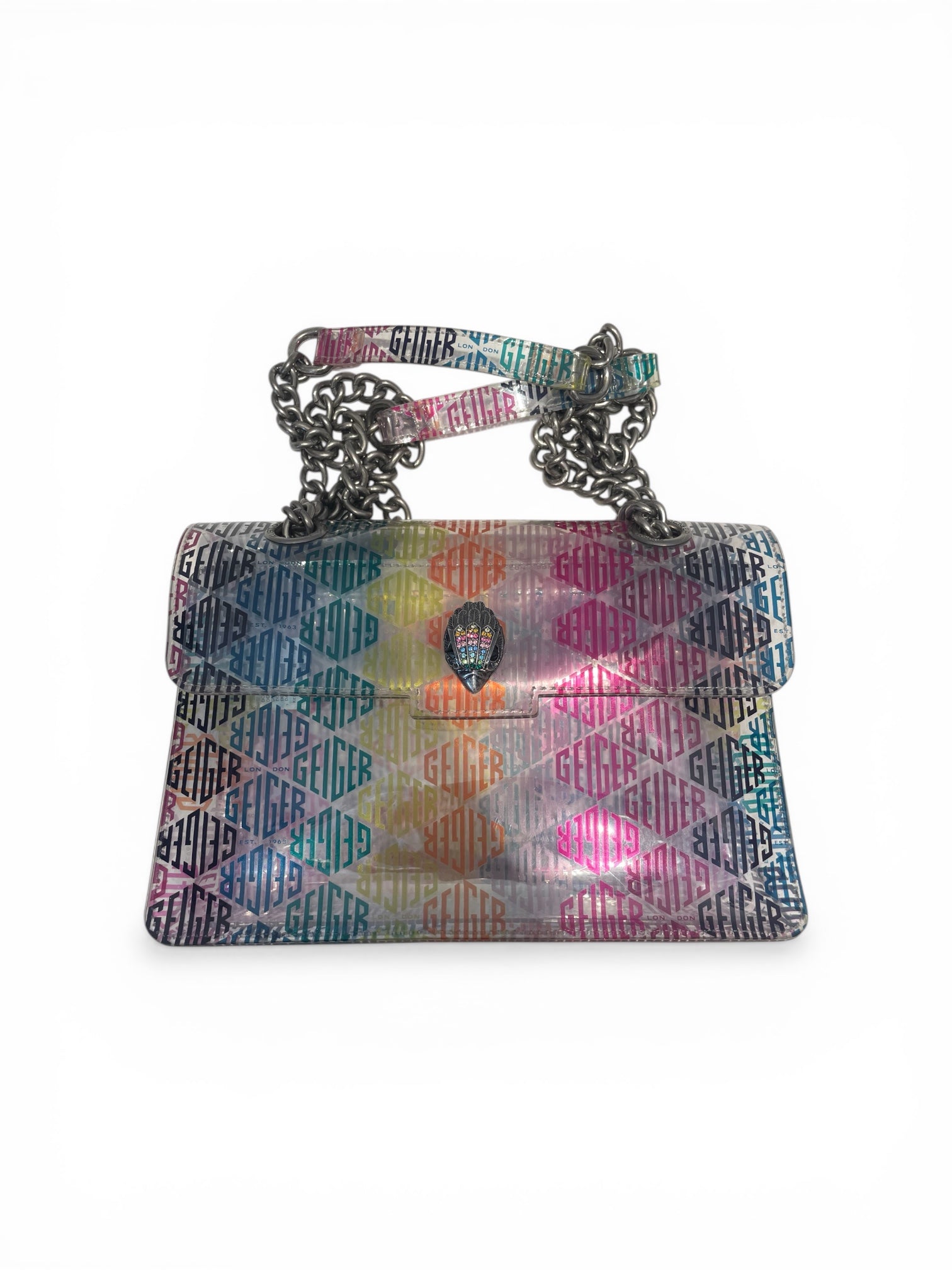 Kurt Geiger/Bag/All Over Print/MLT/Rainbow Kensington Transparent view 5