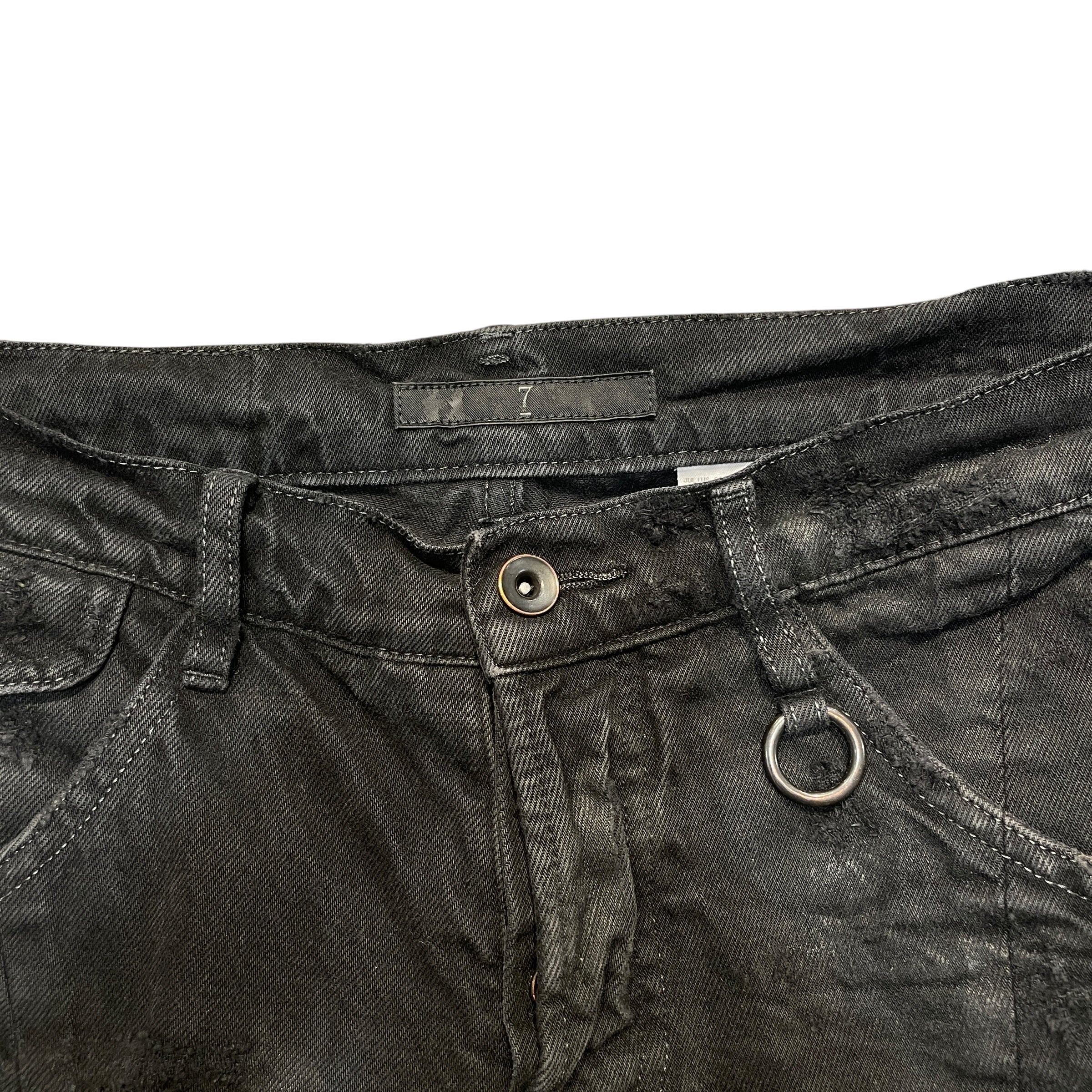 JULIUS/Skinny Pants/7/Denim/BLK/Distressed 09  FW Jeans view 3