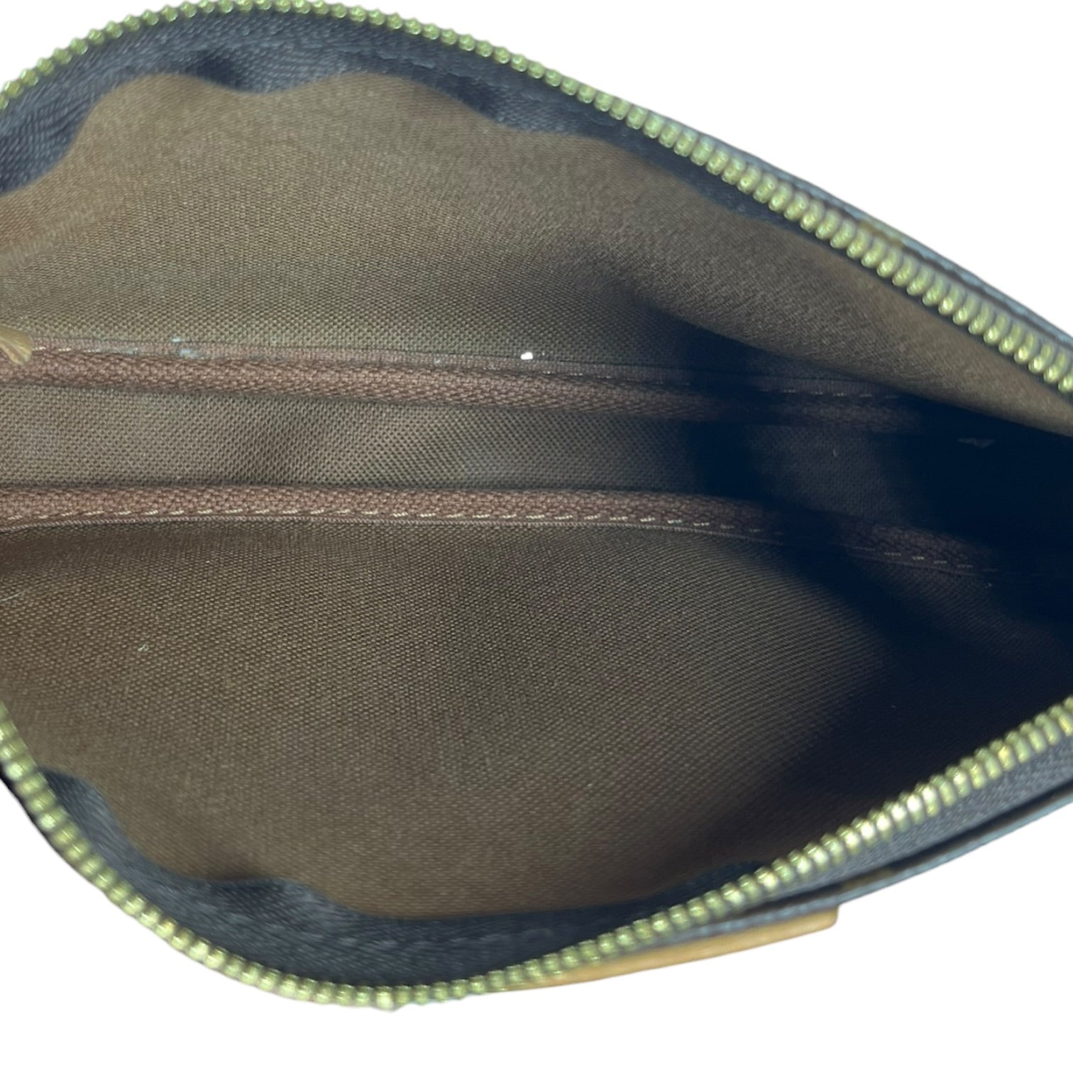 LOUIS VUITTON/Hand Bag/Monogram/Leather/BRW/Mini Pochette Bag view 5