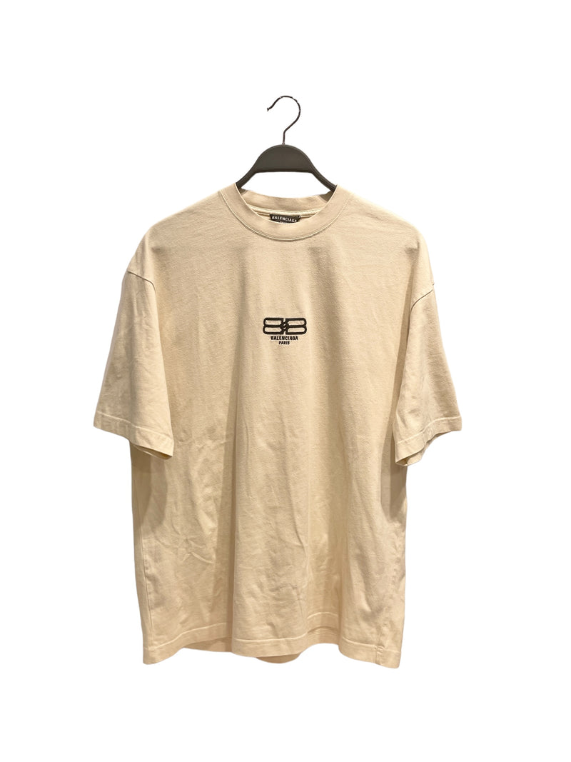 BALENCIAGA/T-Shirt/S/Cotton/BEG/