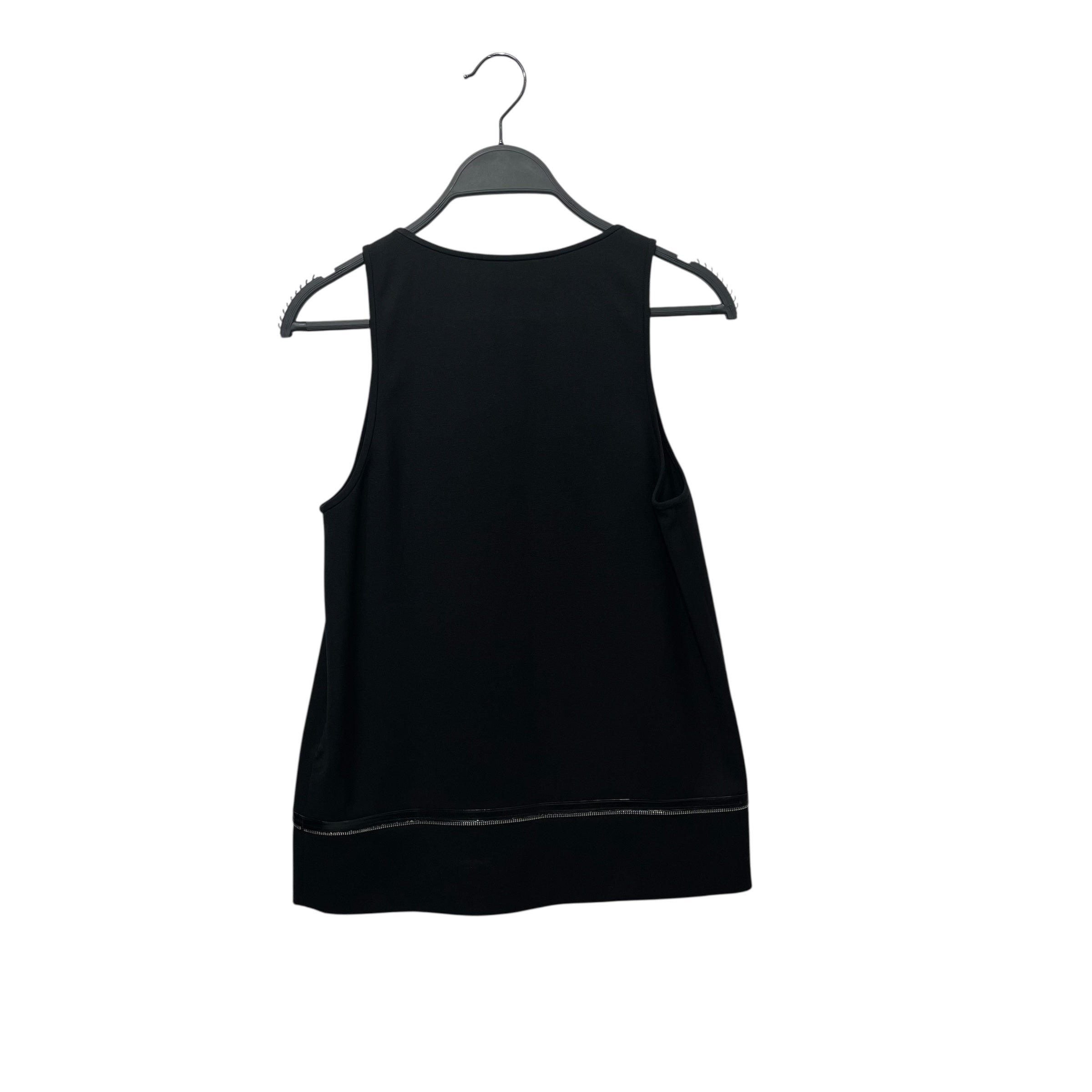 DSQUARED2/Tank Top/36/Cotton/BLK/Zip body view 2