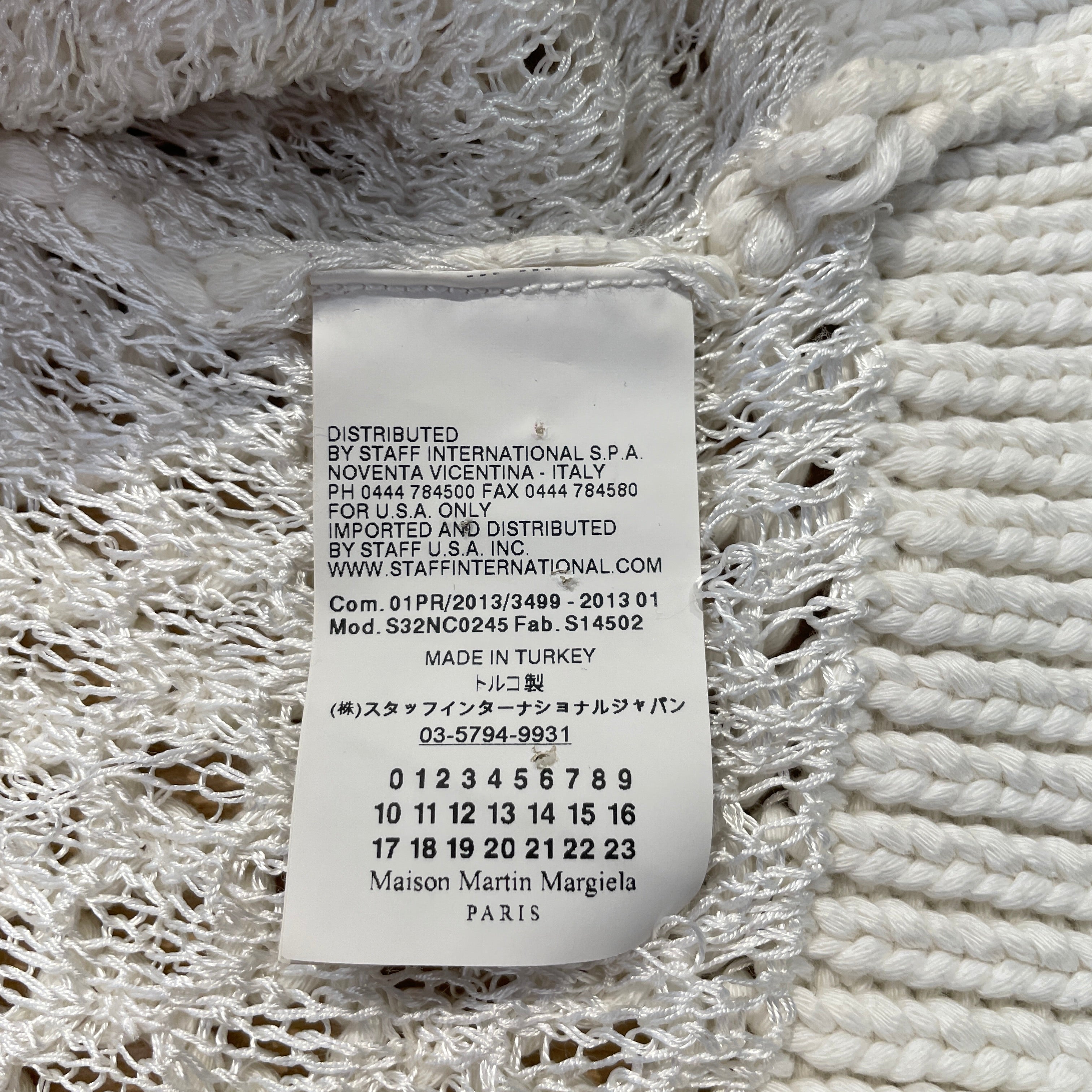 MM6/SS Dress/S/Cotton/WHT/knitted dress view 4