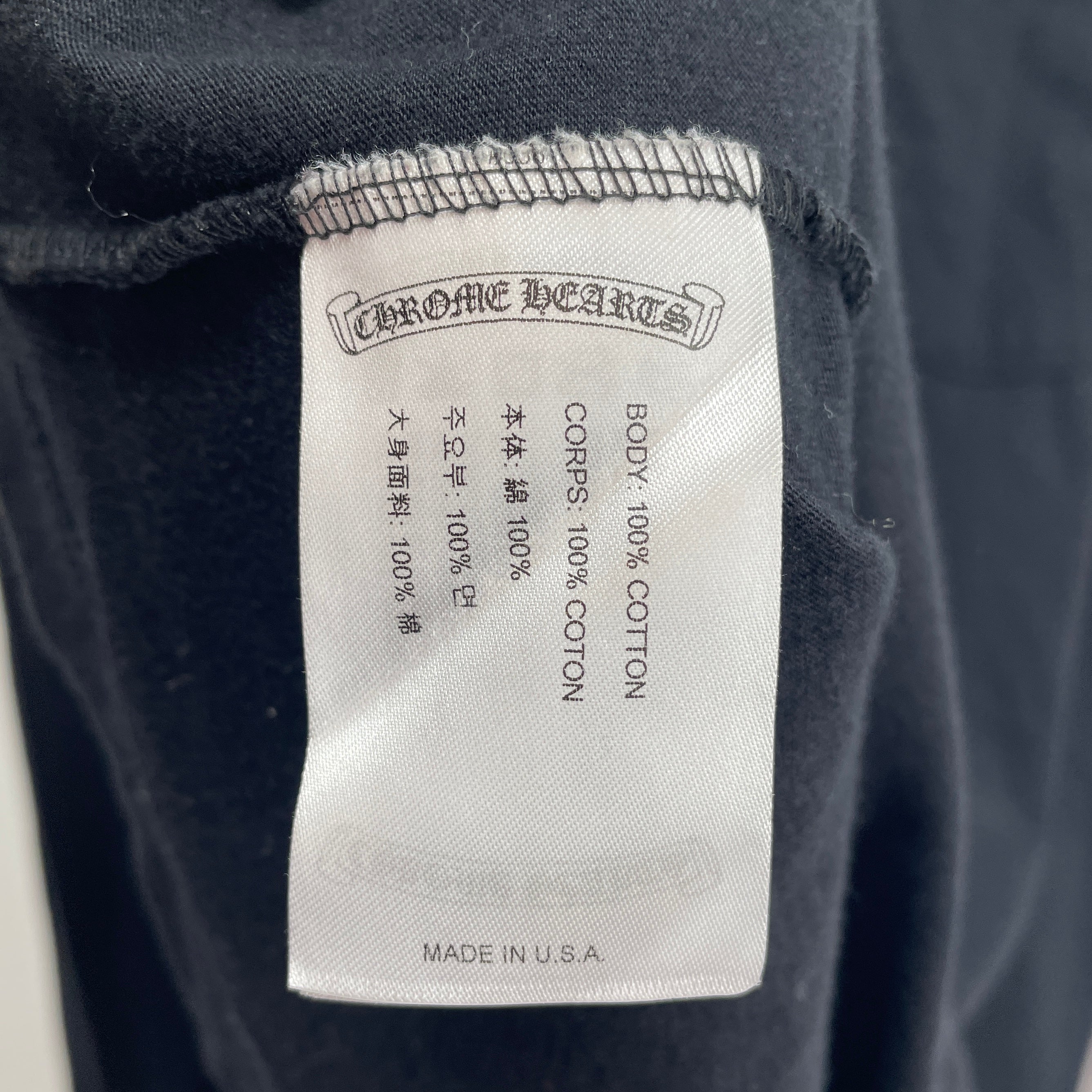 CHROME HEARTS/LS T-Shirt/L/Cotton/BLK/MOCHA LOGO LS view 4