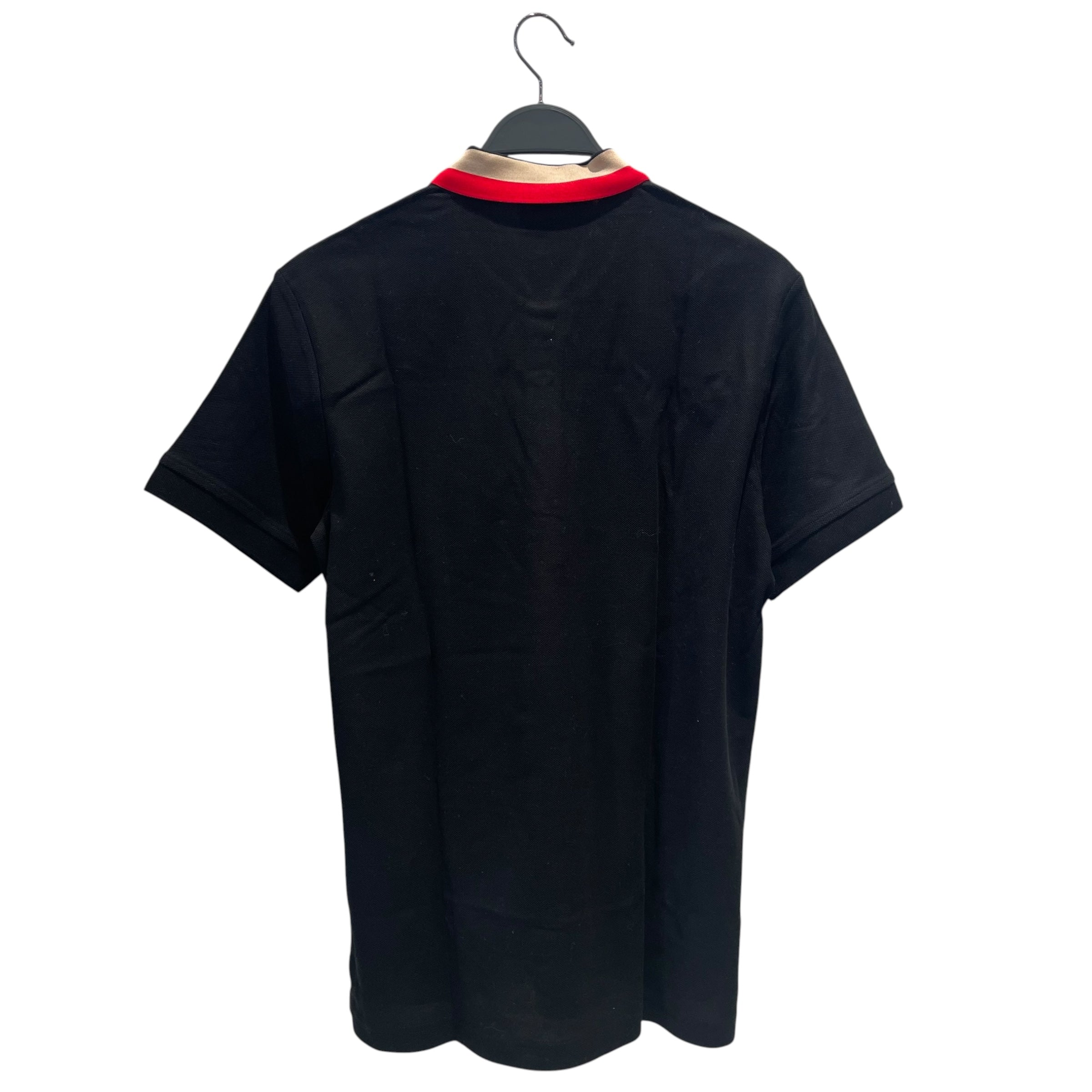 BURBERRY/Shirt/M/Cotton/BLK/jacquard polo logo collar view 2