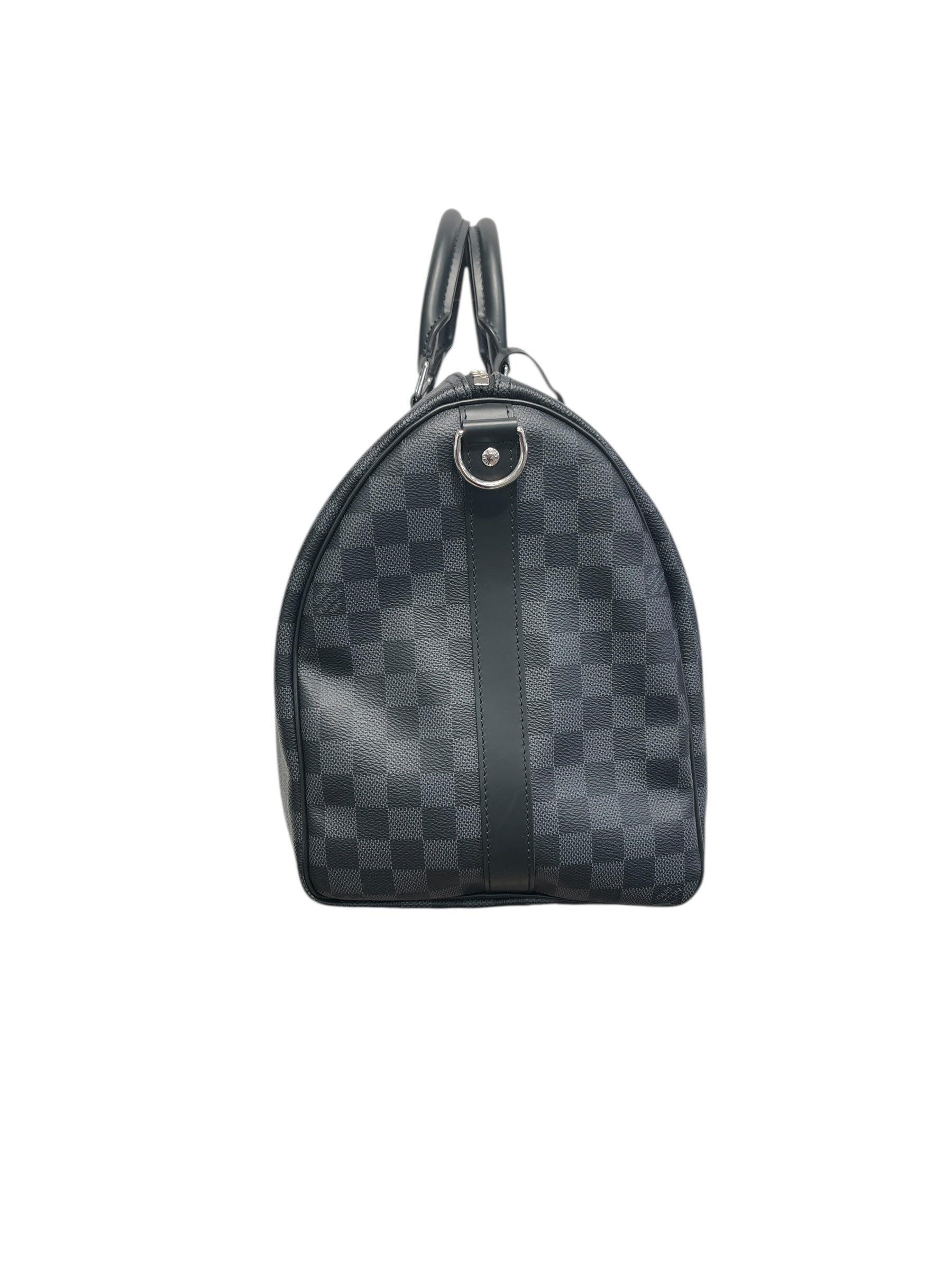 LOUIS VUITTON/Luggage/All Over Print/Leather/BLK/Monogram keep all 45 view 3