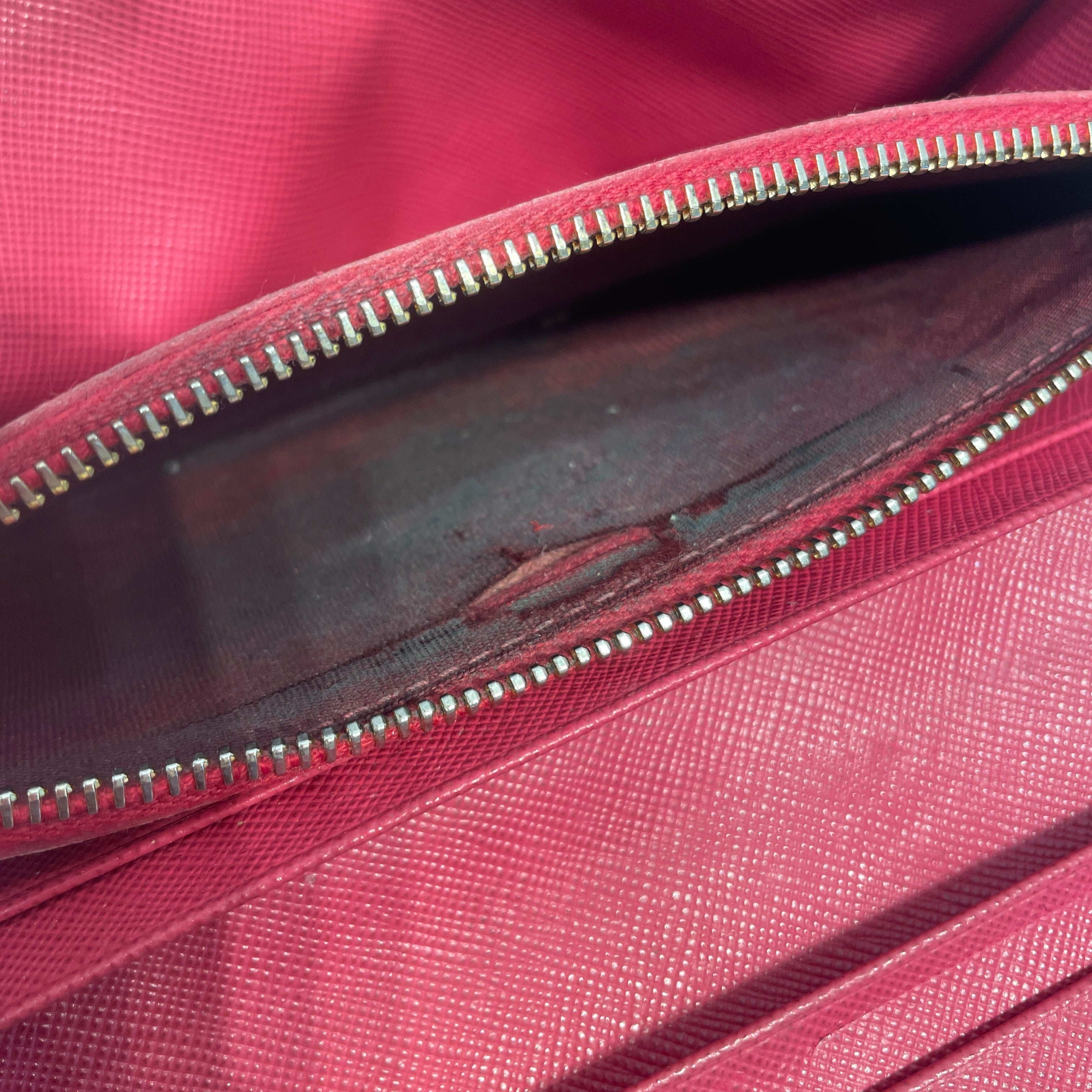 PRADA/Wallet/Leather/PNK/L's/SAFFIANO BOW CONTINENTAL view 9