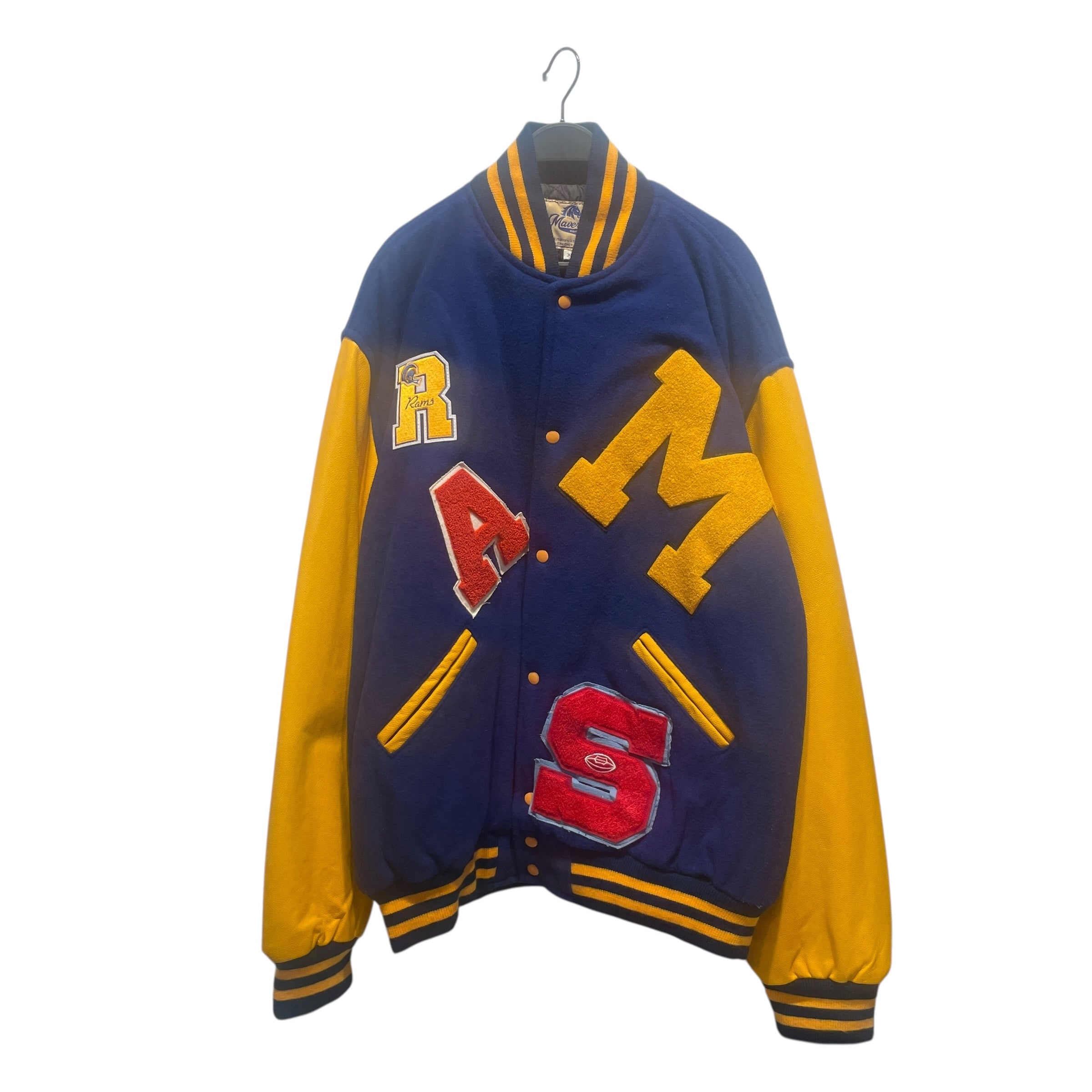 Vintage/Souvenir Jkt/XXXL/Cotton/BLU/All Over Print/LA RAMS MAVERICKS view 1