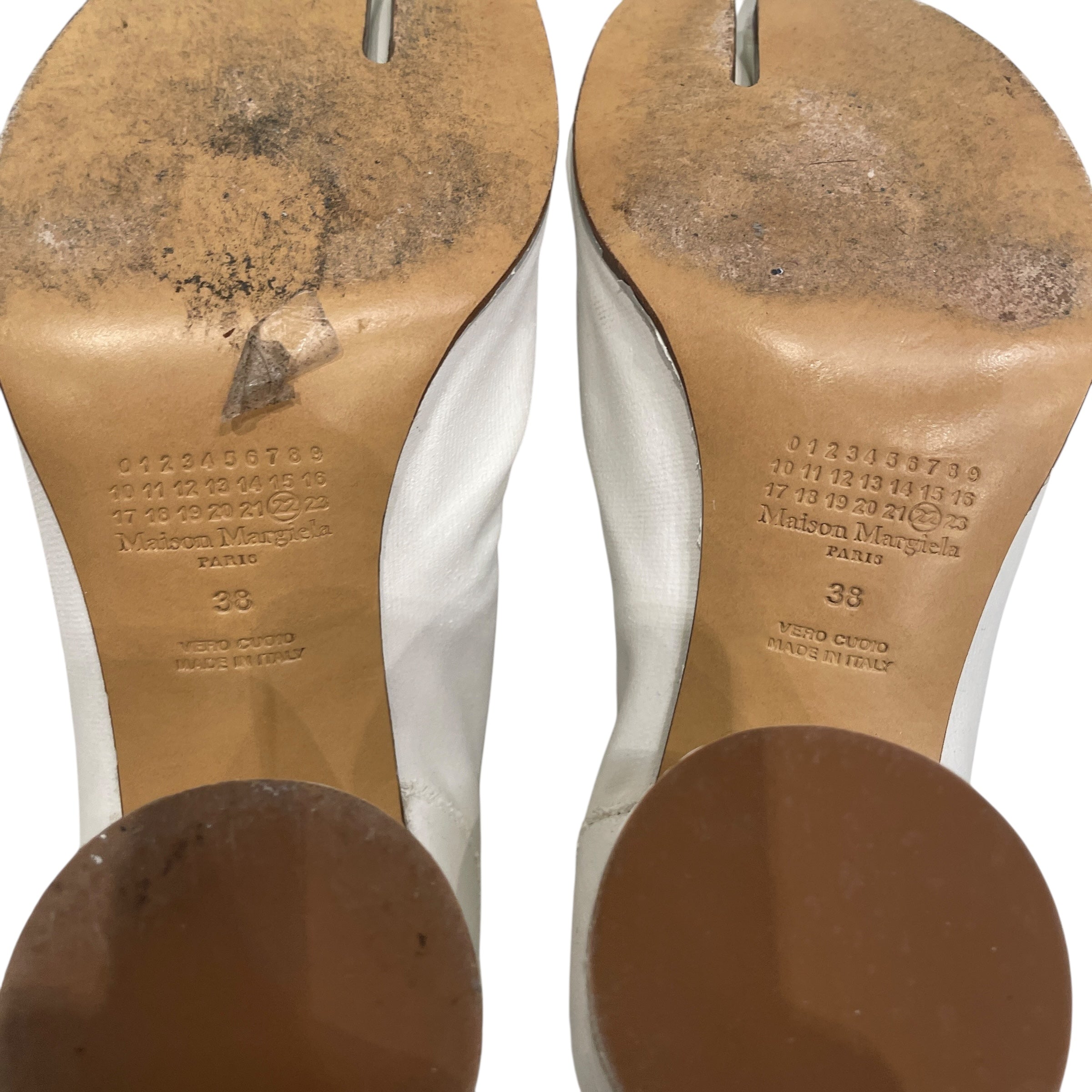 Maison Margiela/PLAIN WHT BLOCK HEEL/ view 5