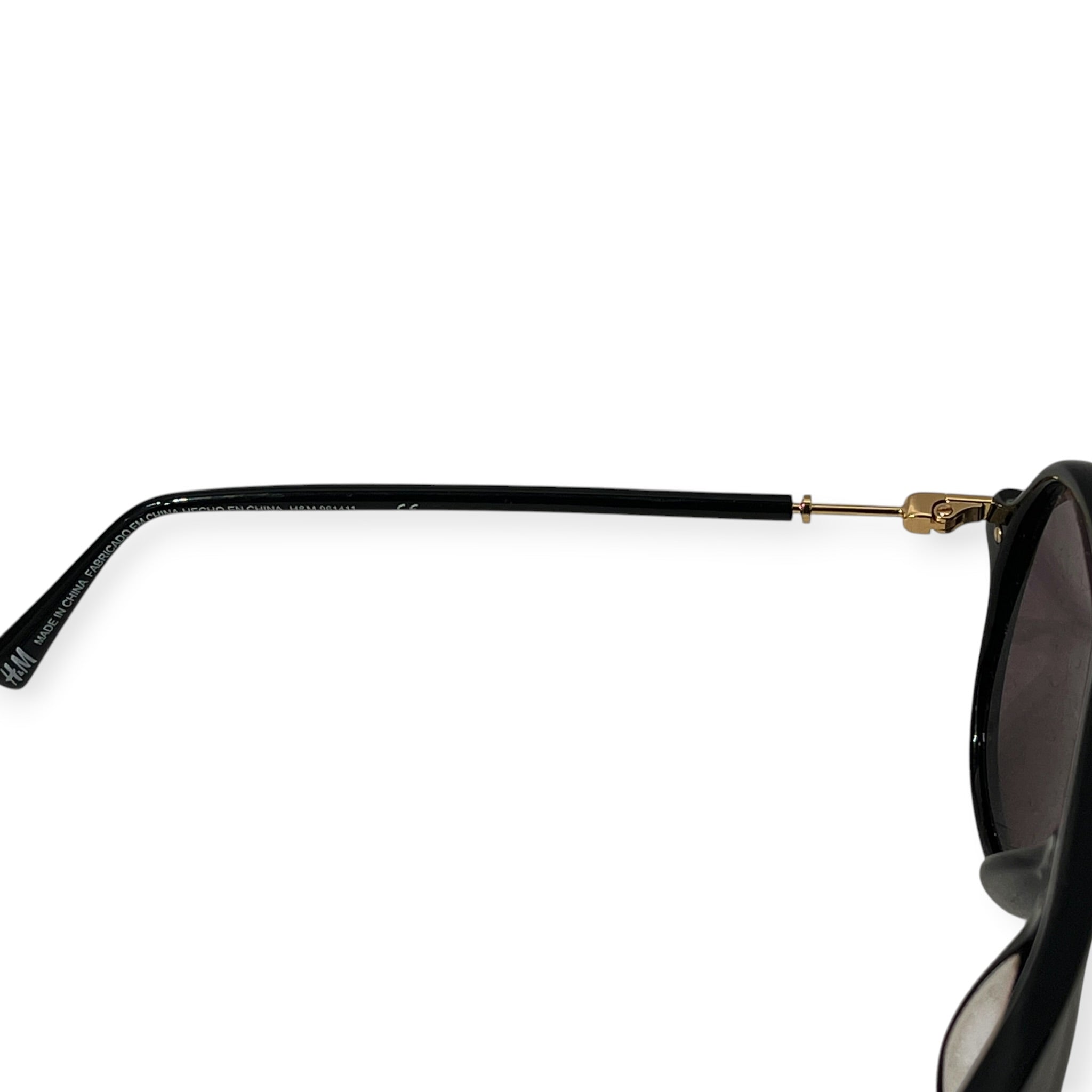 BALMAIN/H&M/Sunglasses/Plastic/BLK/L's/GOLD DETAILS view 3