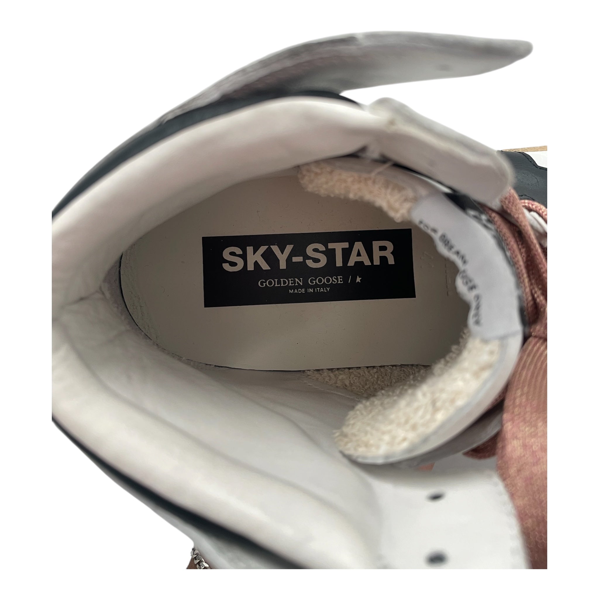 GOLDEN GOOSE/Hi-Sneakers/US 9/Graphic/Leather/WHT/SKYSTAR view 3