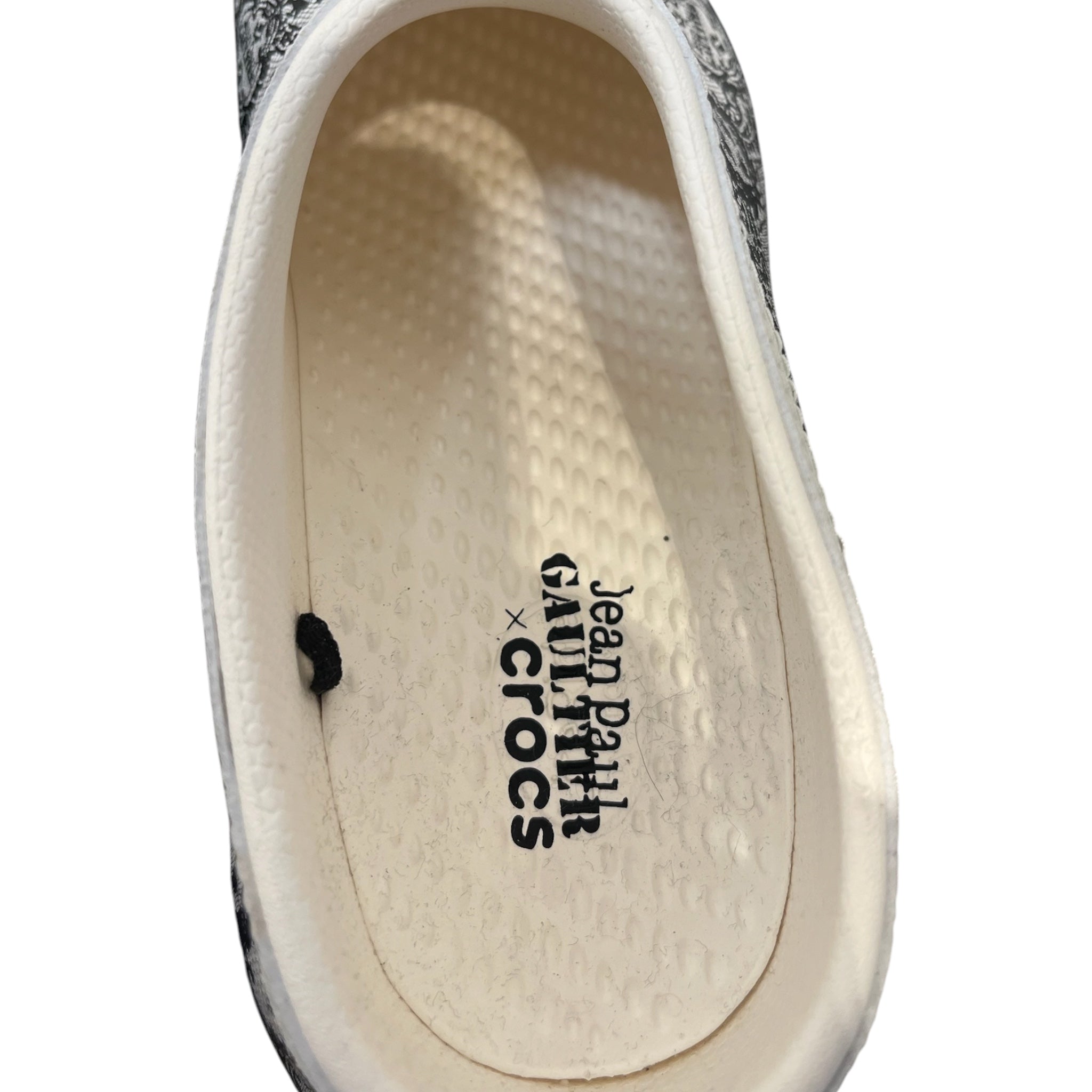 crocs/Jean Paul Gaultier/Shoes/US 9/All Over Print/WHT/black borque / lace print view 3