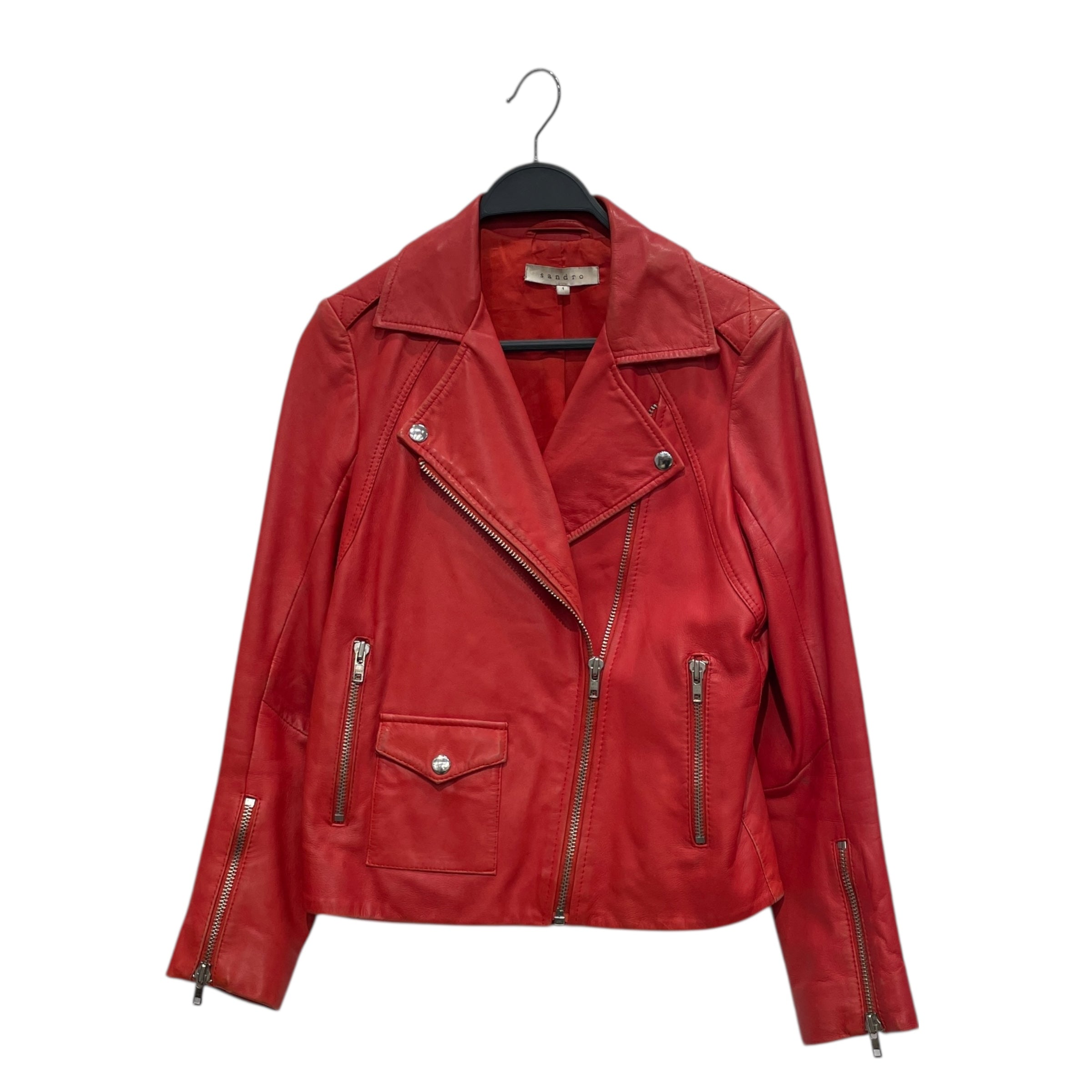 sandro/Leather Moto Jkt/1 view 1