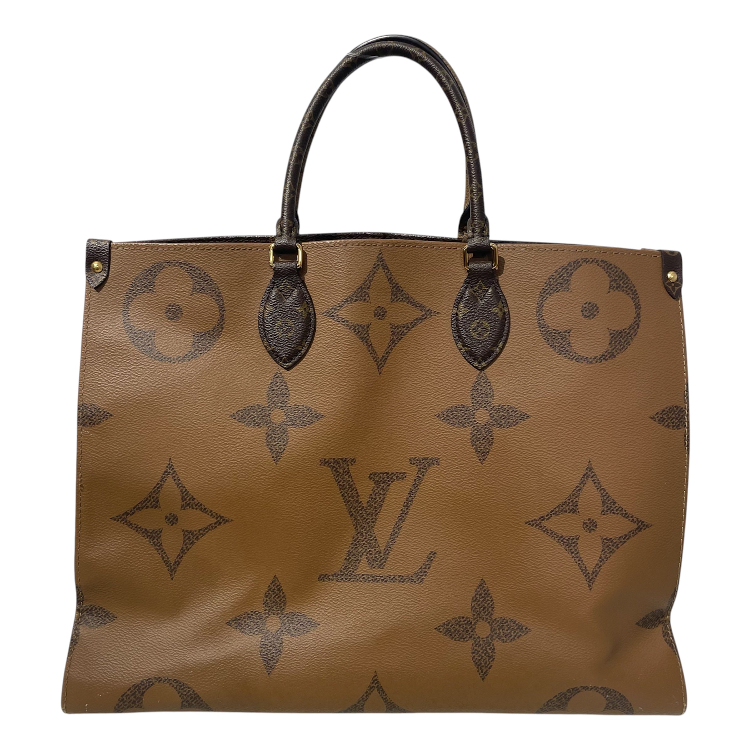 LOUIS VUITTON/Tote Bag/Monogram/Leather/BRW/GM giant monogram view 2
