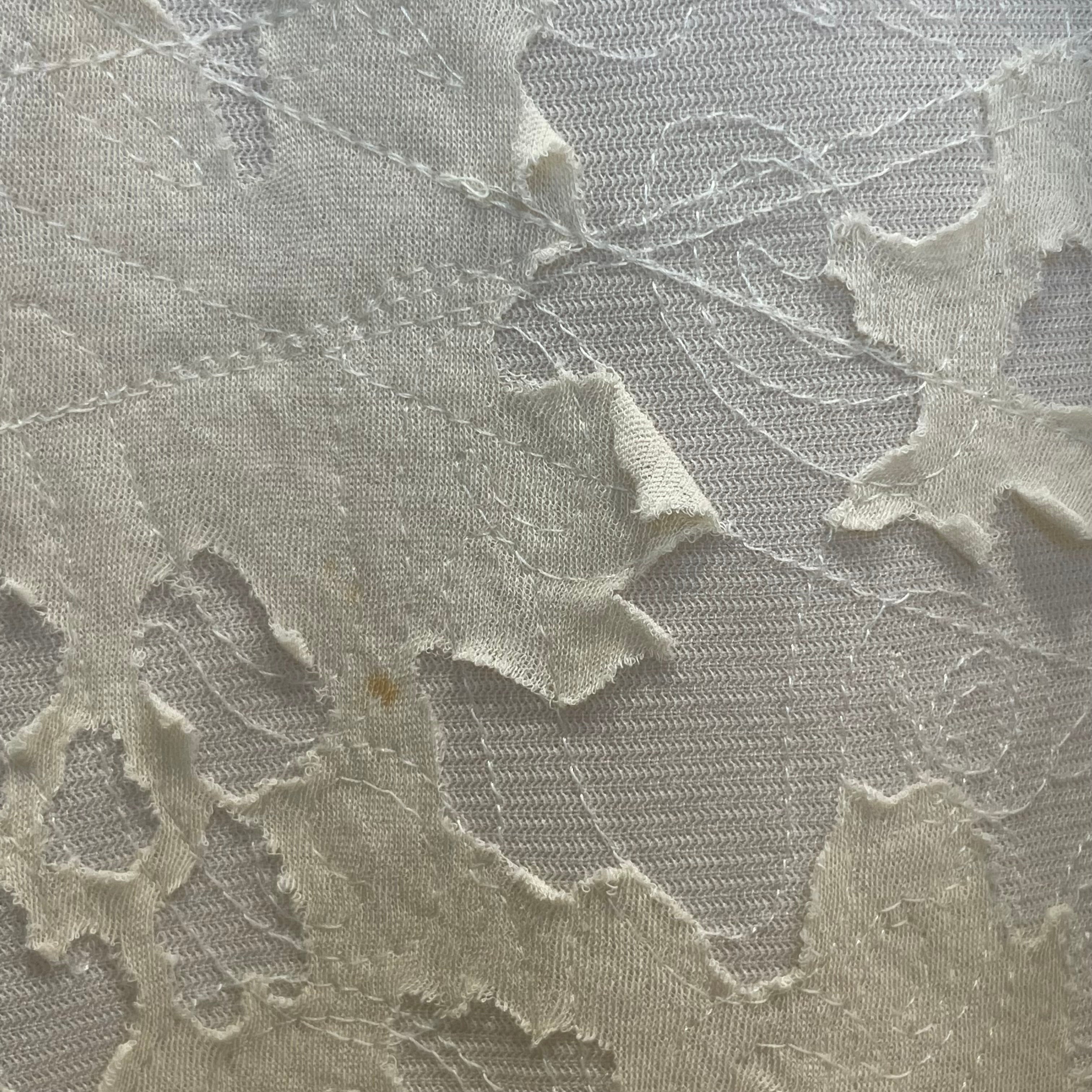 ISSEY MIYAKE/T-Shirt/2/Cotton/CRM/DBL LAYER ALL OVER STITCH view 4