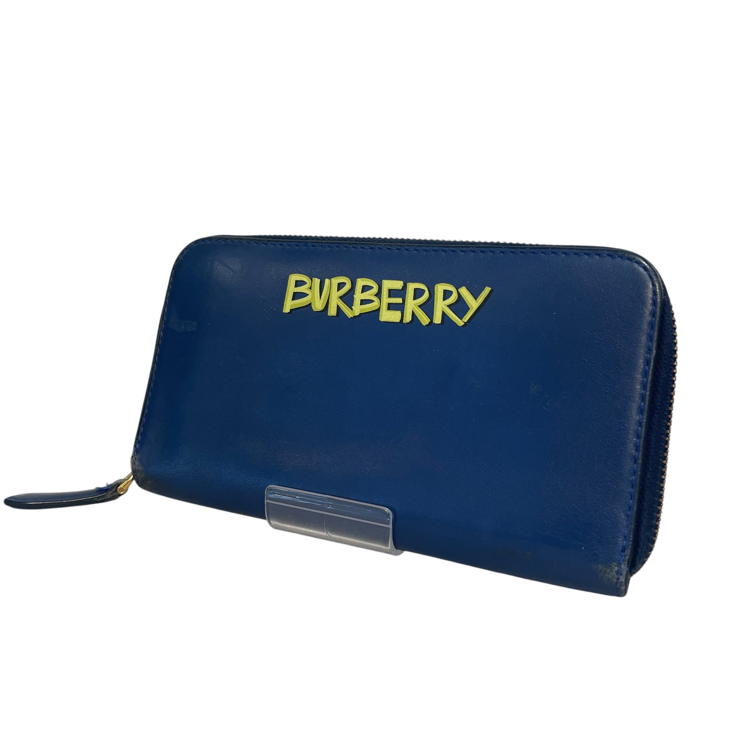 BURBERRY/Long Wallet/Leather/BLU/L's/Burberry Leather Wallet view 1