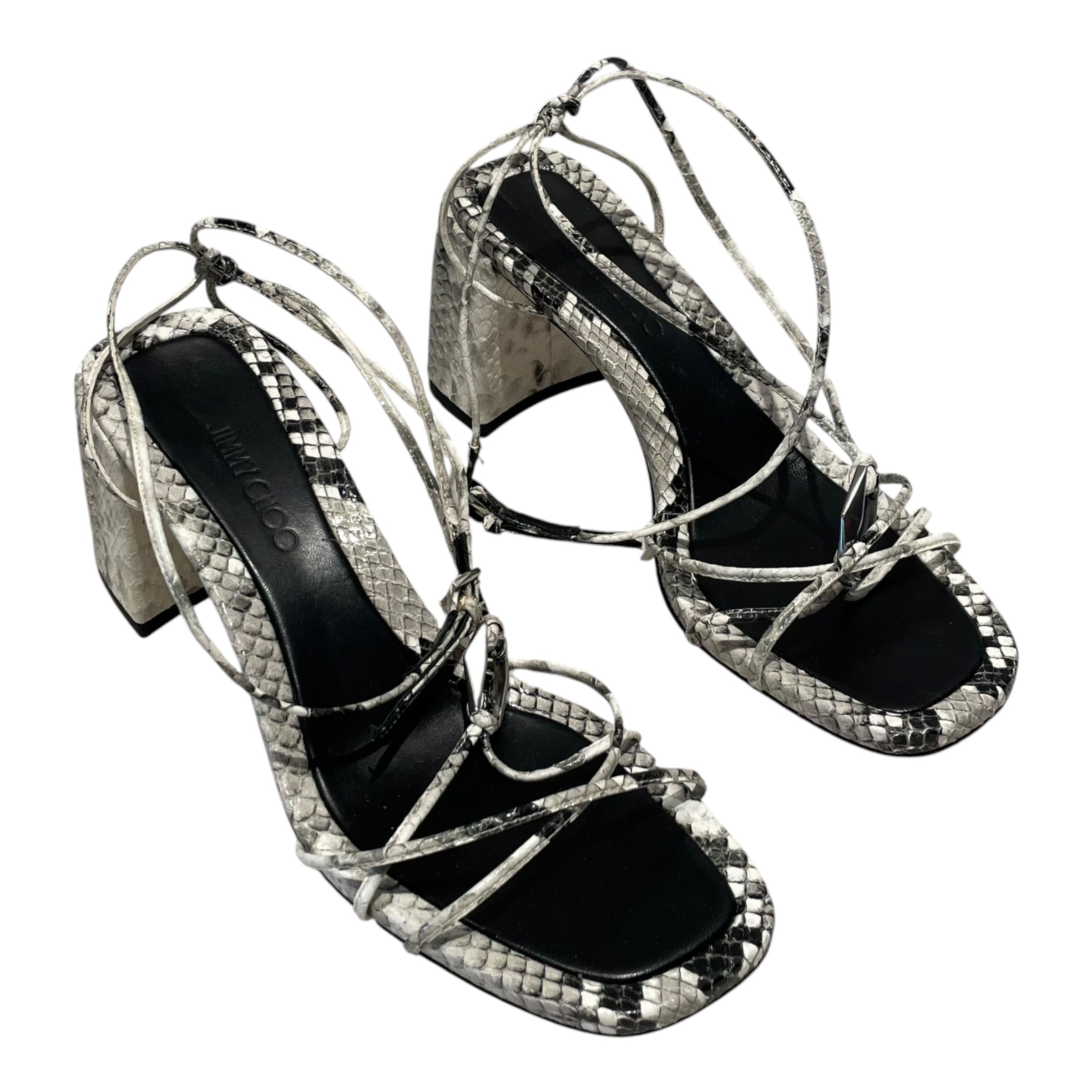 JIMMY CHOO/Heels/EU 37/Animal Pattern/Leather/MLT/onyxia 70 snakeskun view 1