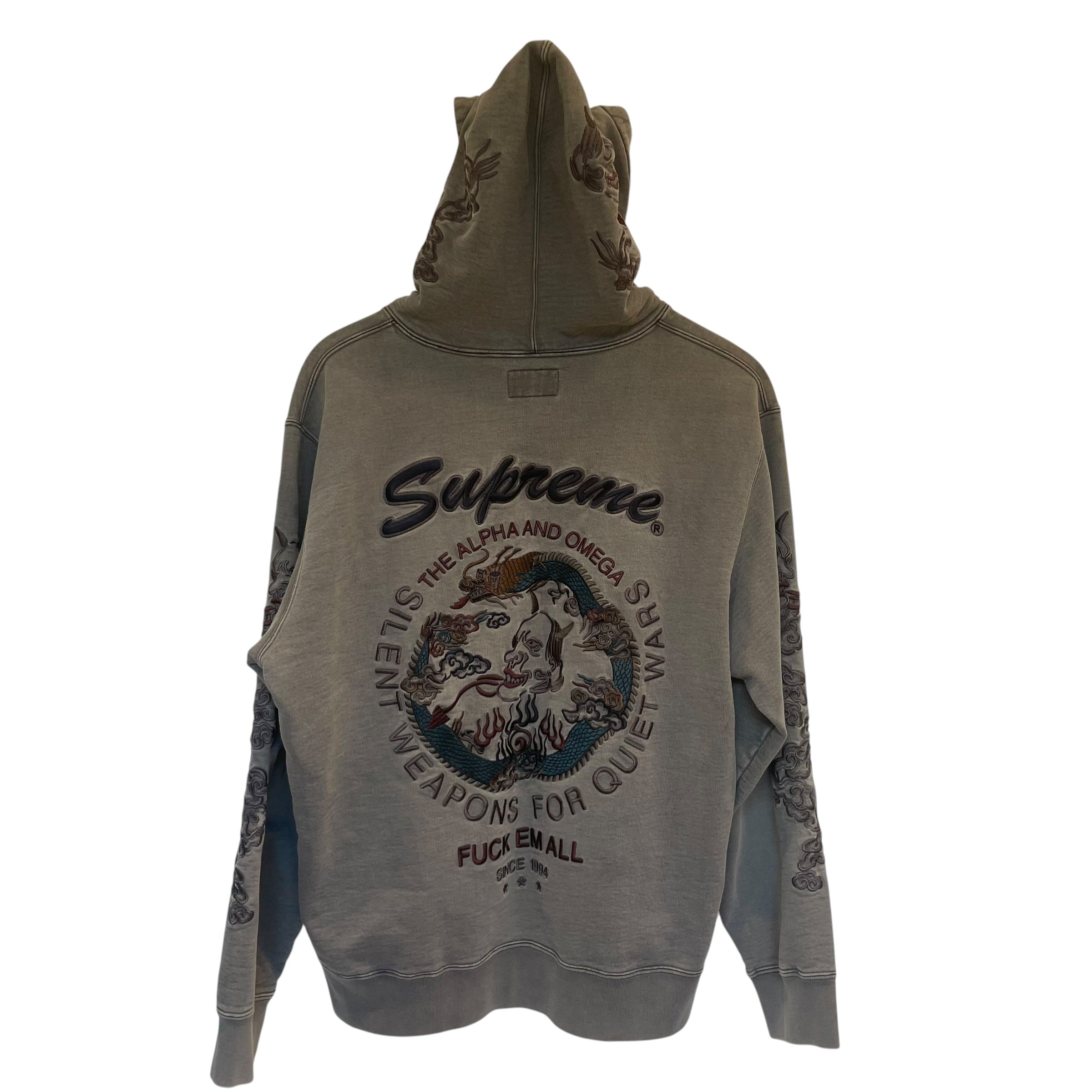 Supreme/Hoodie/M/All Over Print/Cotton/GRY/ALL OVER PRINT ON BACK view 2