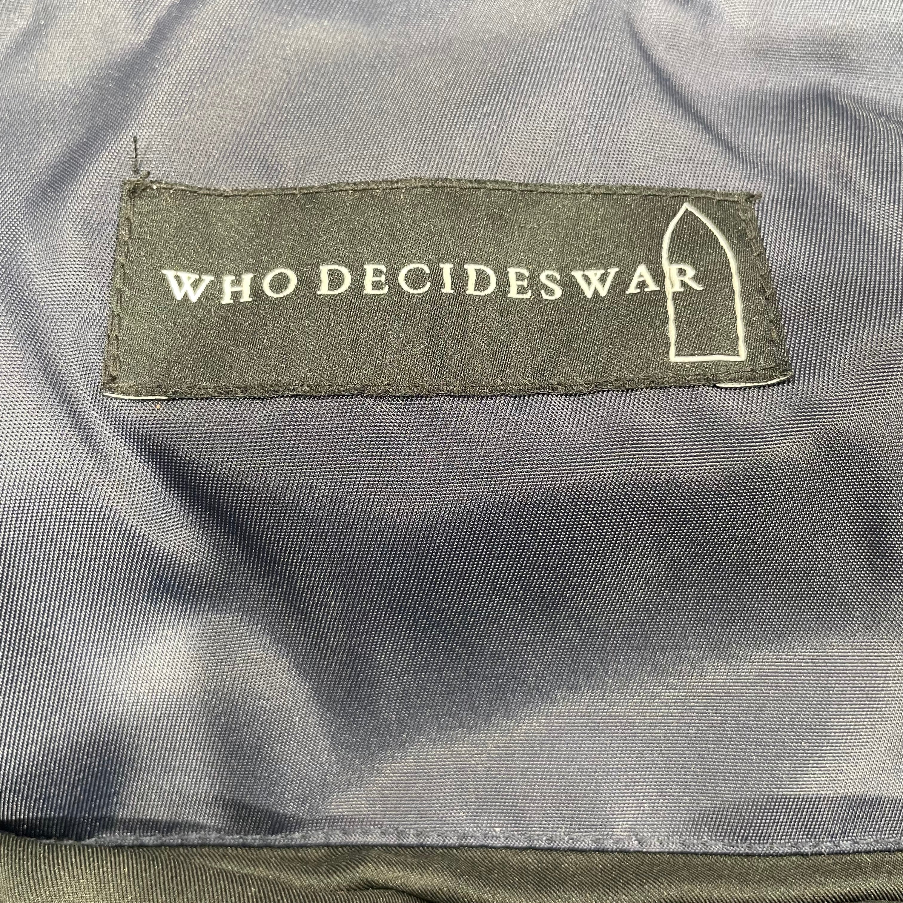WHO DECIDES WAR/Coat/M/Nylon/NVY/All Over Print/DIAGONAL GLASS PUFFER JACKET view 3