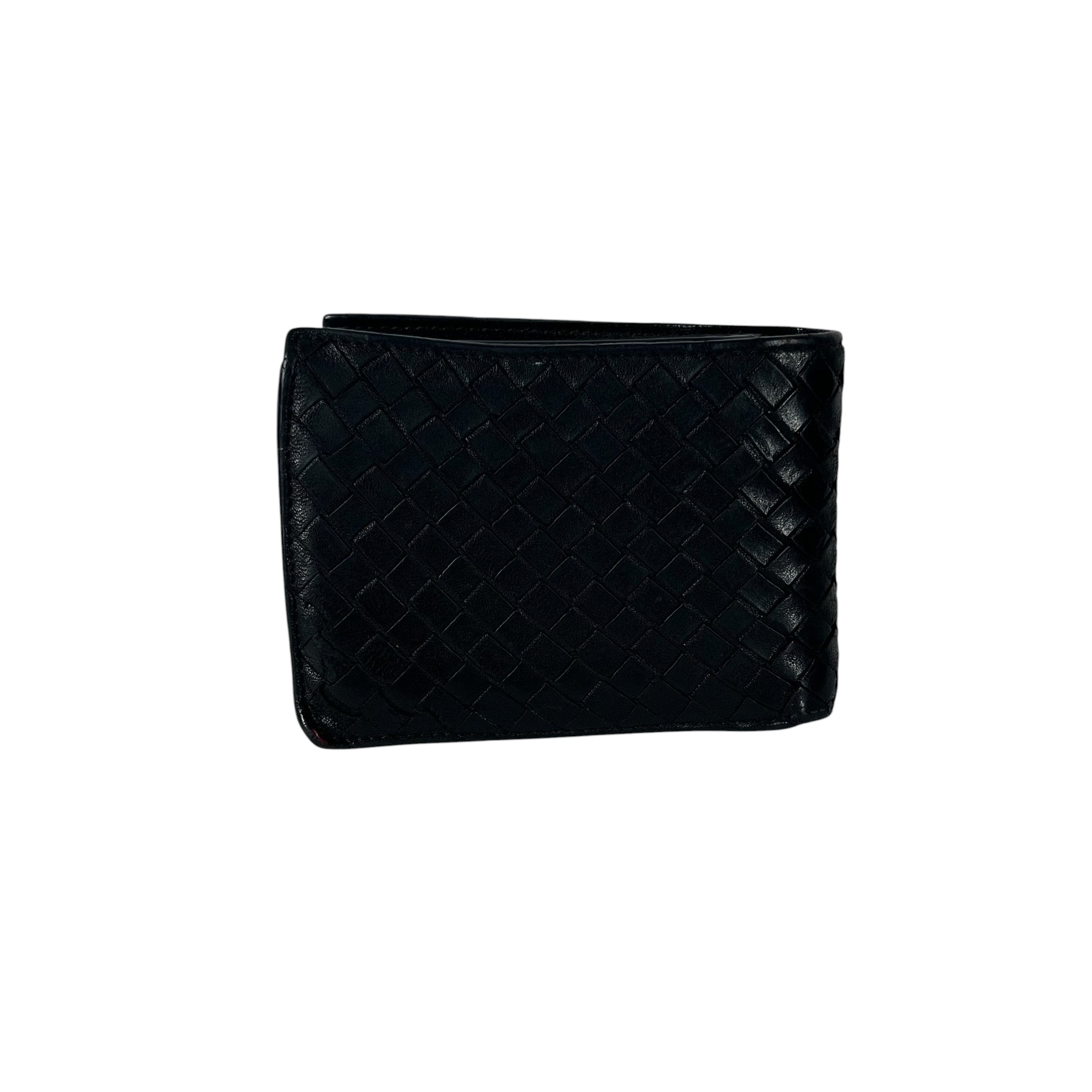 BOTTEGA VENETA/Bifold Wallet/Leather/BLK/M's/BIFOLD TRIPLE POCKET WALLET view 2