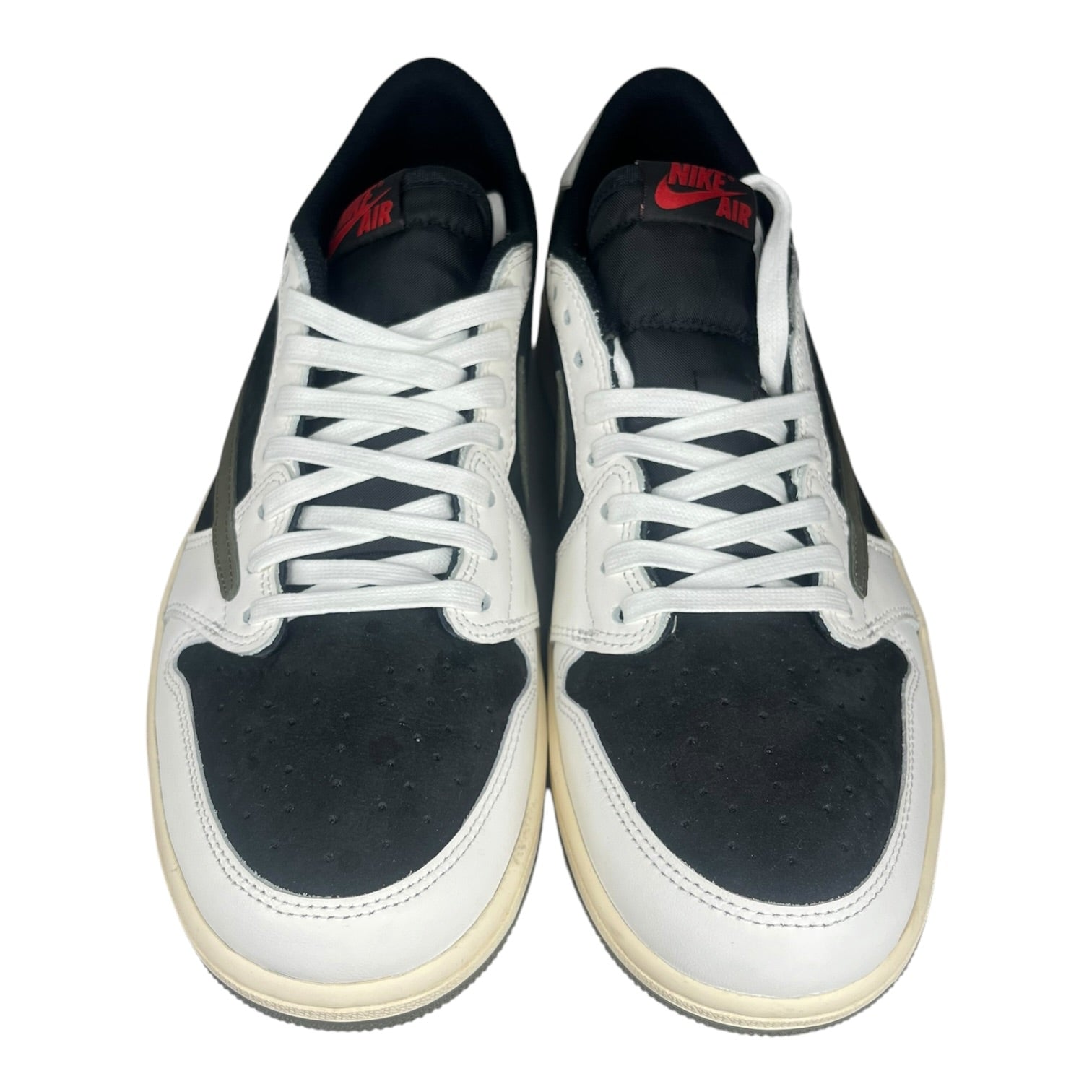 NIKE/TRAVIS SCOTT/Low-Sneakers/US 11/Suede/WHT/Travis Scott AJ1 Low Olive view 4
