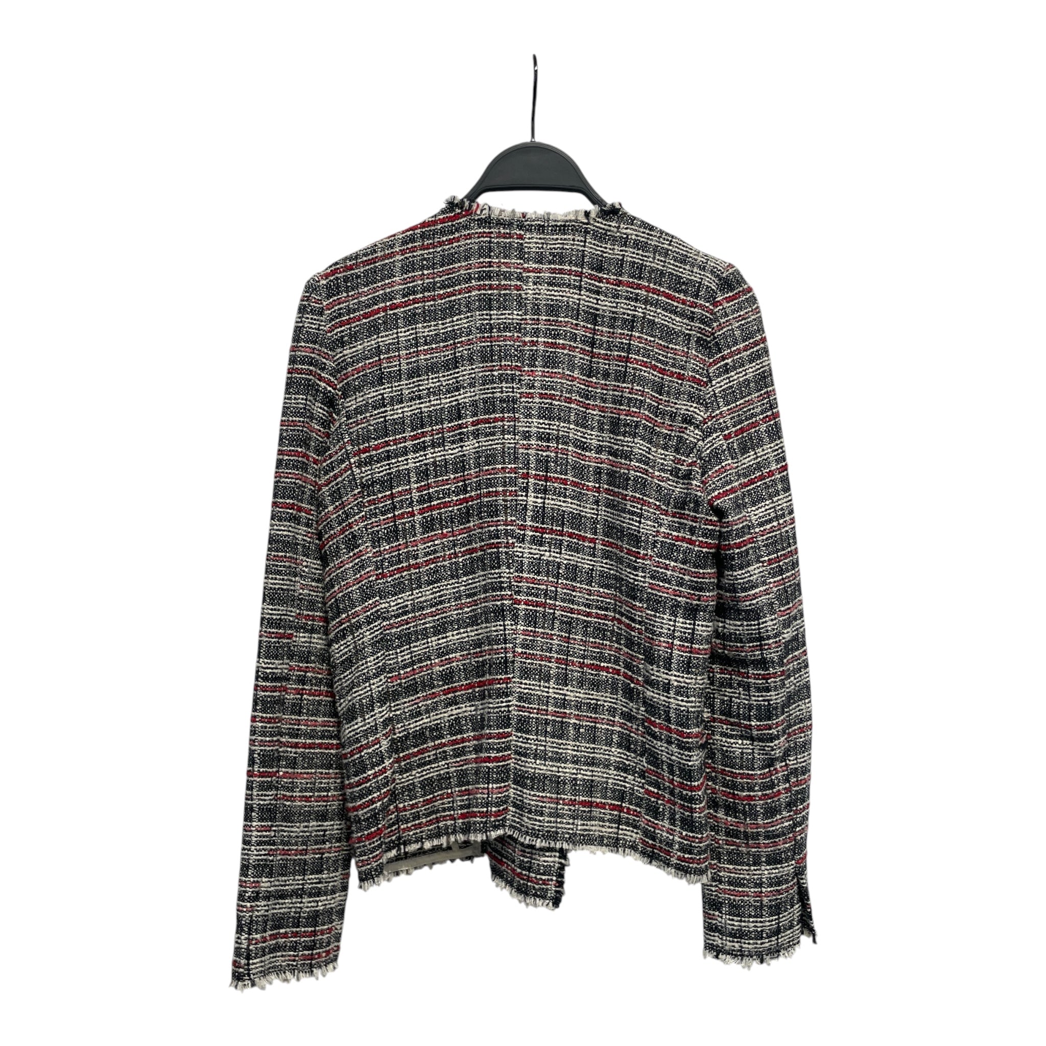 ISABEL MARANT ETOILE/Cardigan/38/Plaid/Cotton/BLK/RED ACCENTS view 2