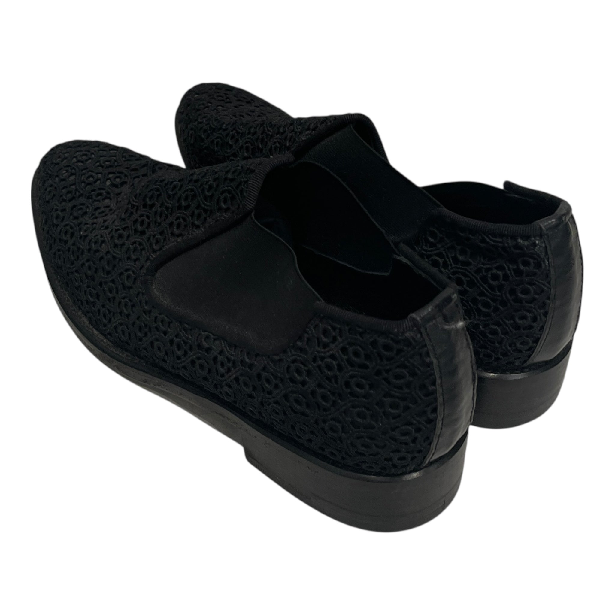 COMME des GARCONS/Shoes/Cotton/BLK/LACE UPPER/ SIZE 24.5 SLIP ON view 2