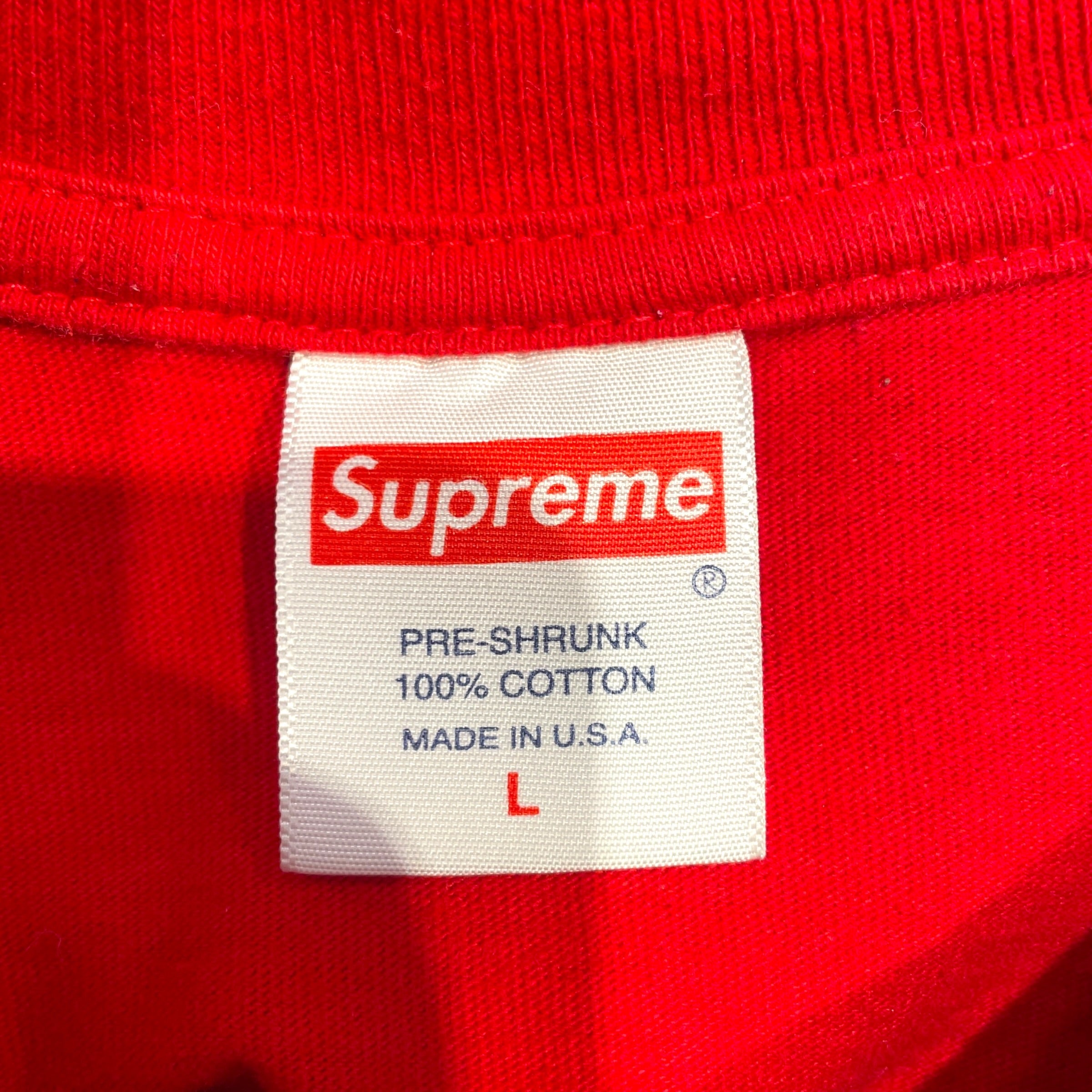 Supreme/T-Shirt/L/Cotton/RED/All Over Print/MULTI LOGO PRINT view 3