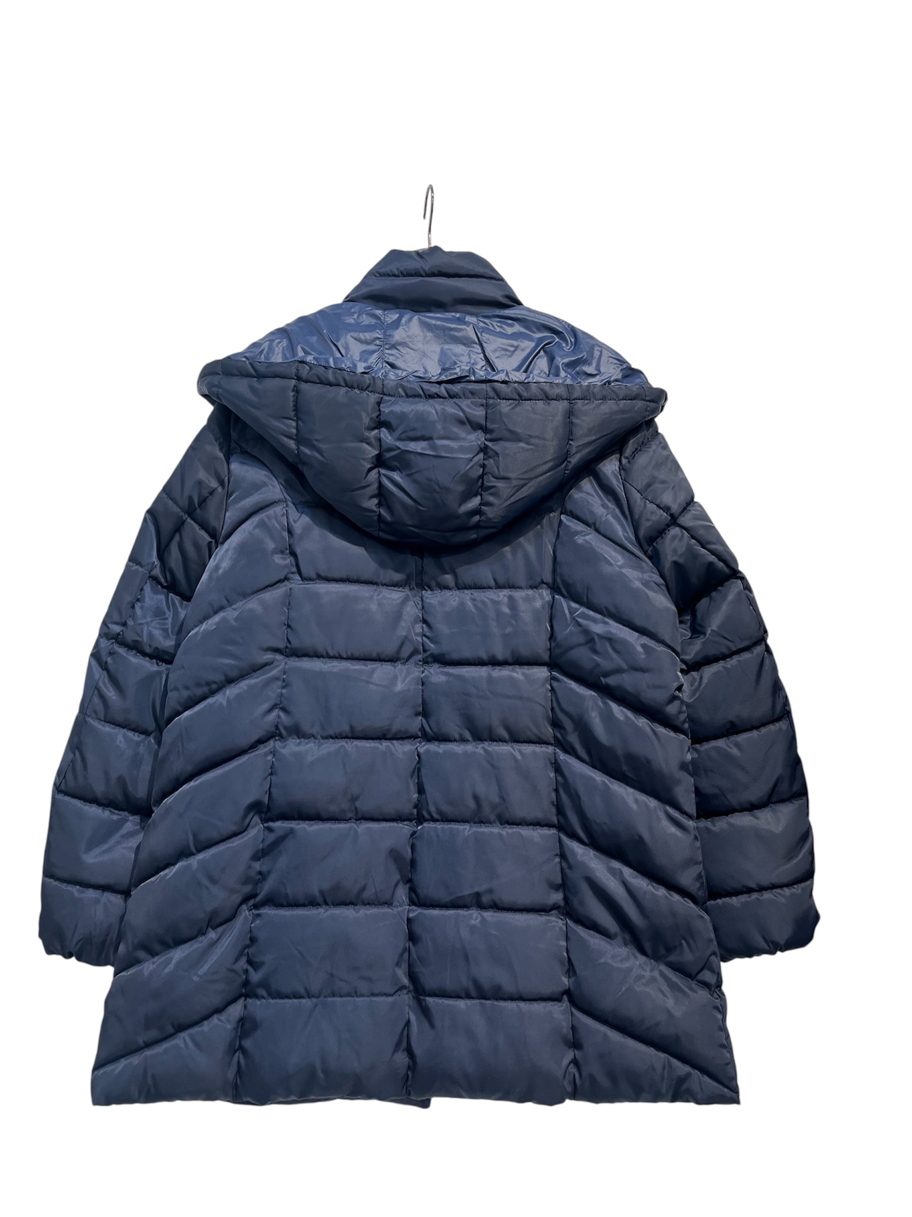 JASON WU/Puffer Jkt/M/Polyester/NVY/LONGER HOOD COAT FLORAL LINING view 2