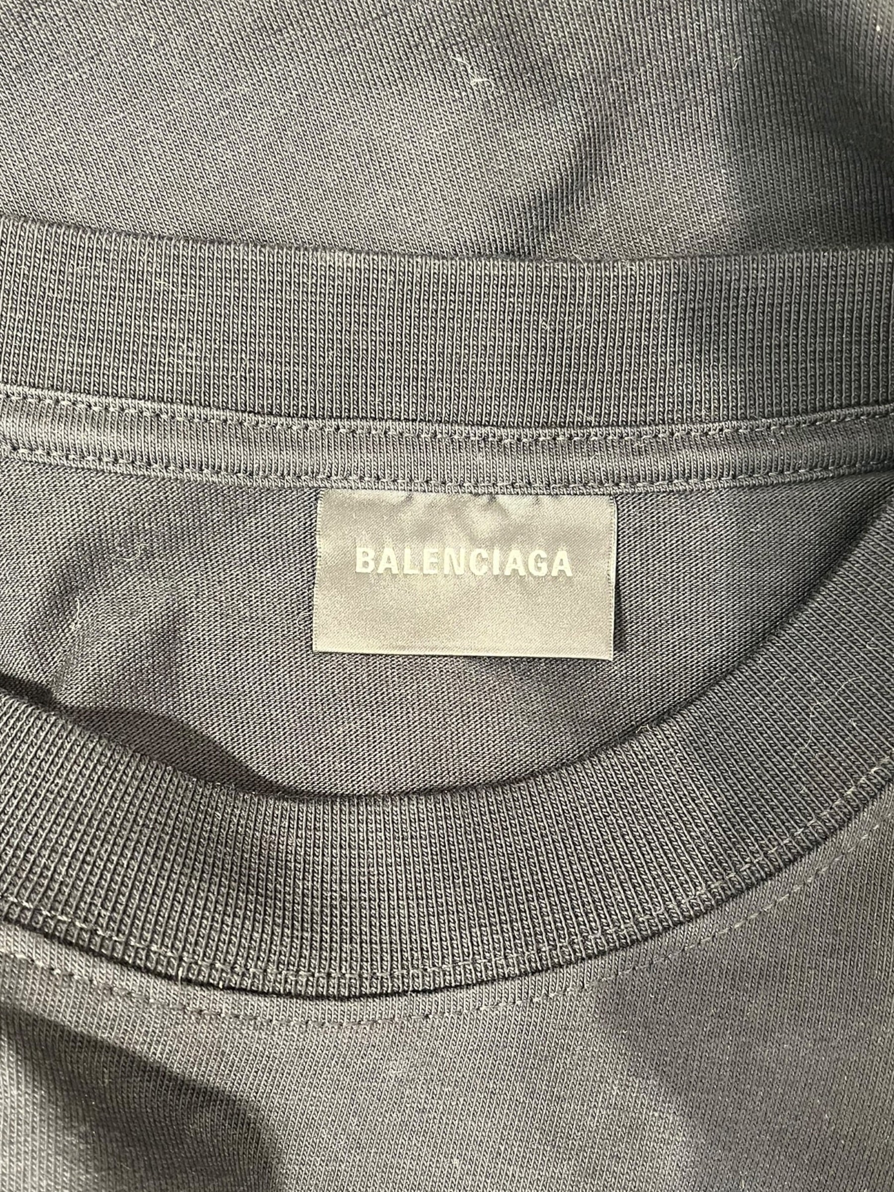 BALENCIAGA/T-Shirt/XXS/Cotton/BLK/BLK NEW YORK BALENCIAGA TEE view 3
