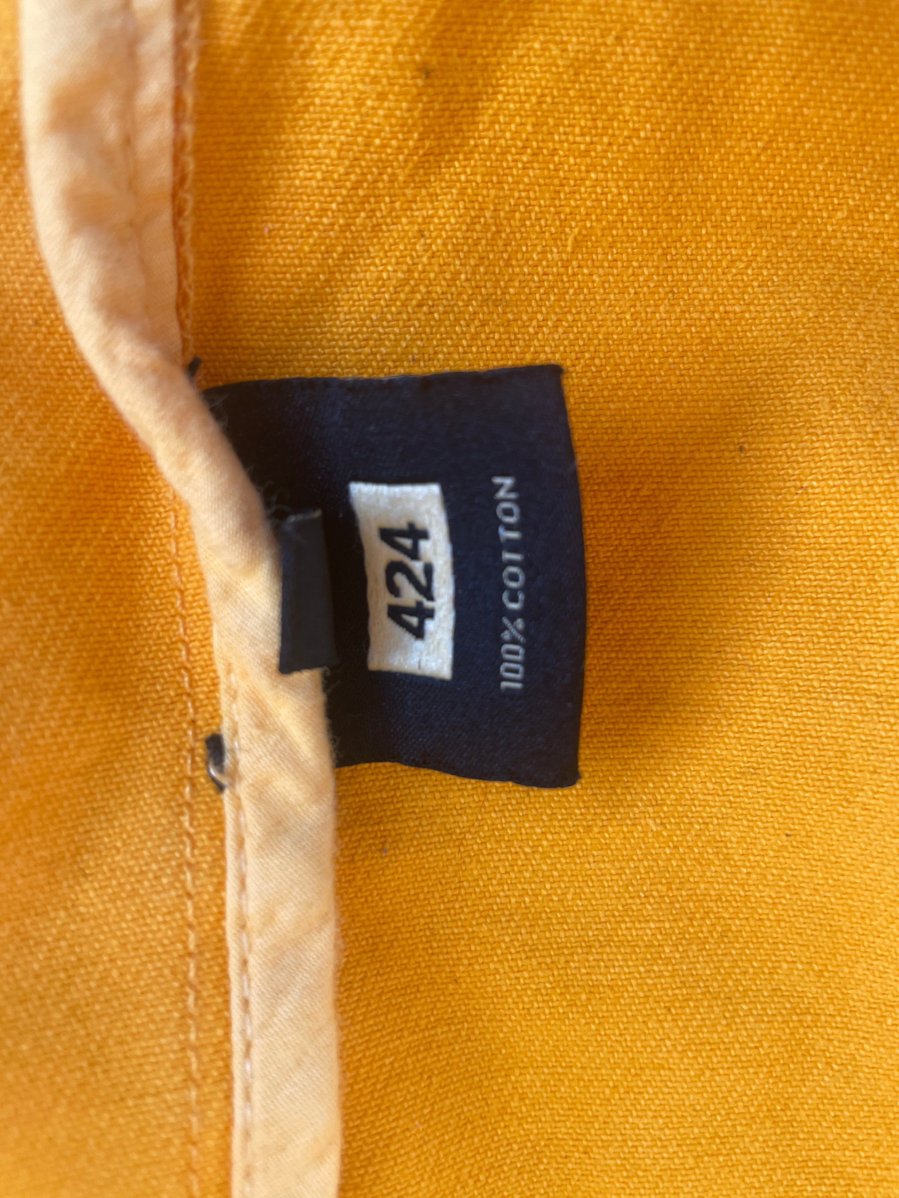 424(FourTwoFour)/Denim Jkt/M/Denim/YEL/LONG YELLOW DENIM JACKET view 4
