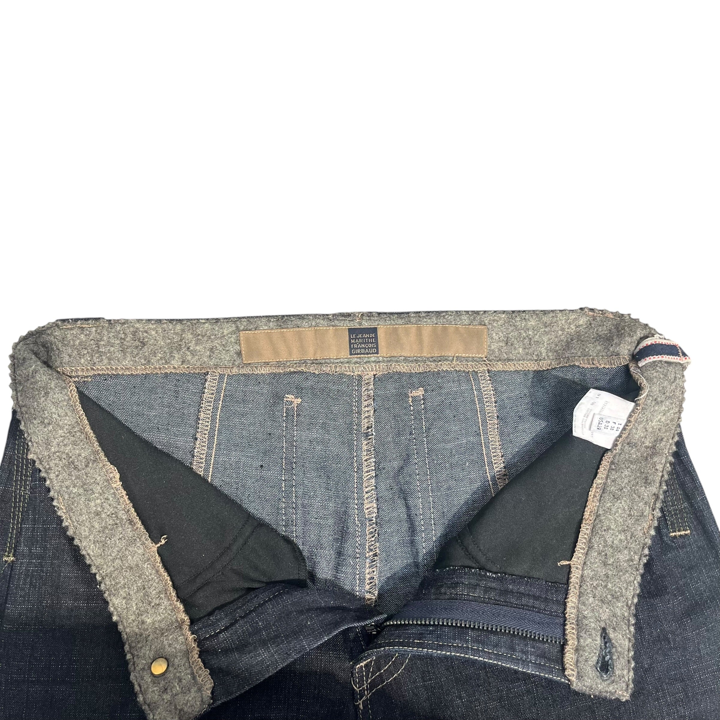 MARITHE FRANCOIS GIRBAUD/Bootcut Pants/29/Cotton/BLU/DARK BLUE BOOTCUT PANTS view 4