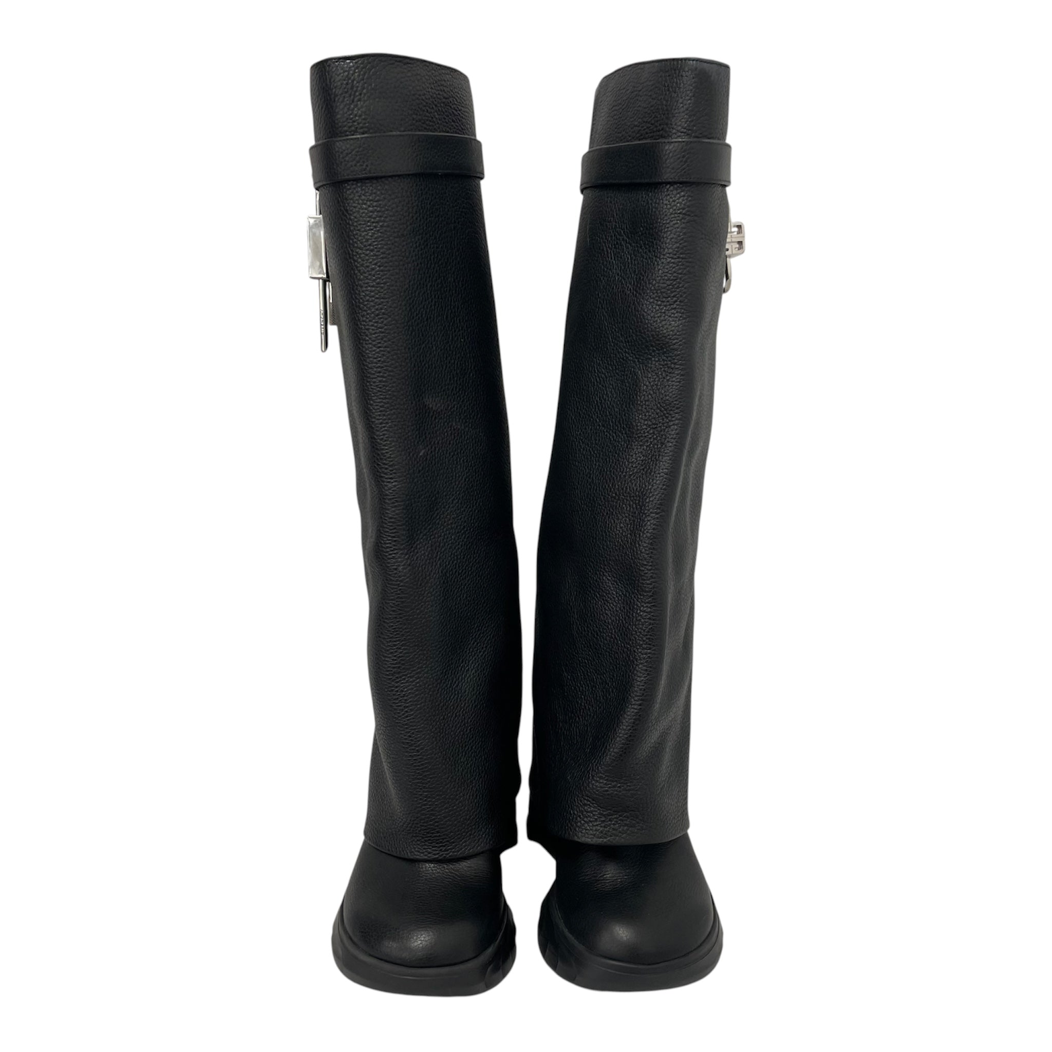 GIVENCHY/Shoes/US 6/Leather/BLK/SHARKLOCK view 4