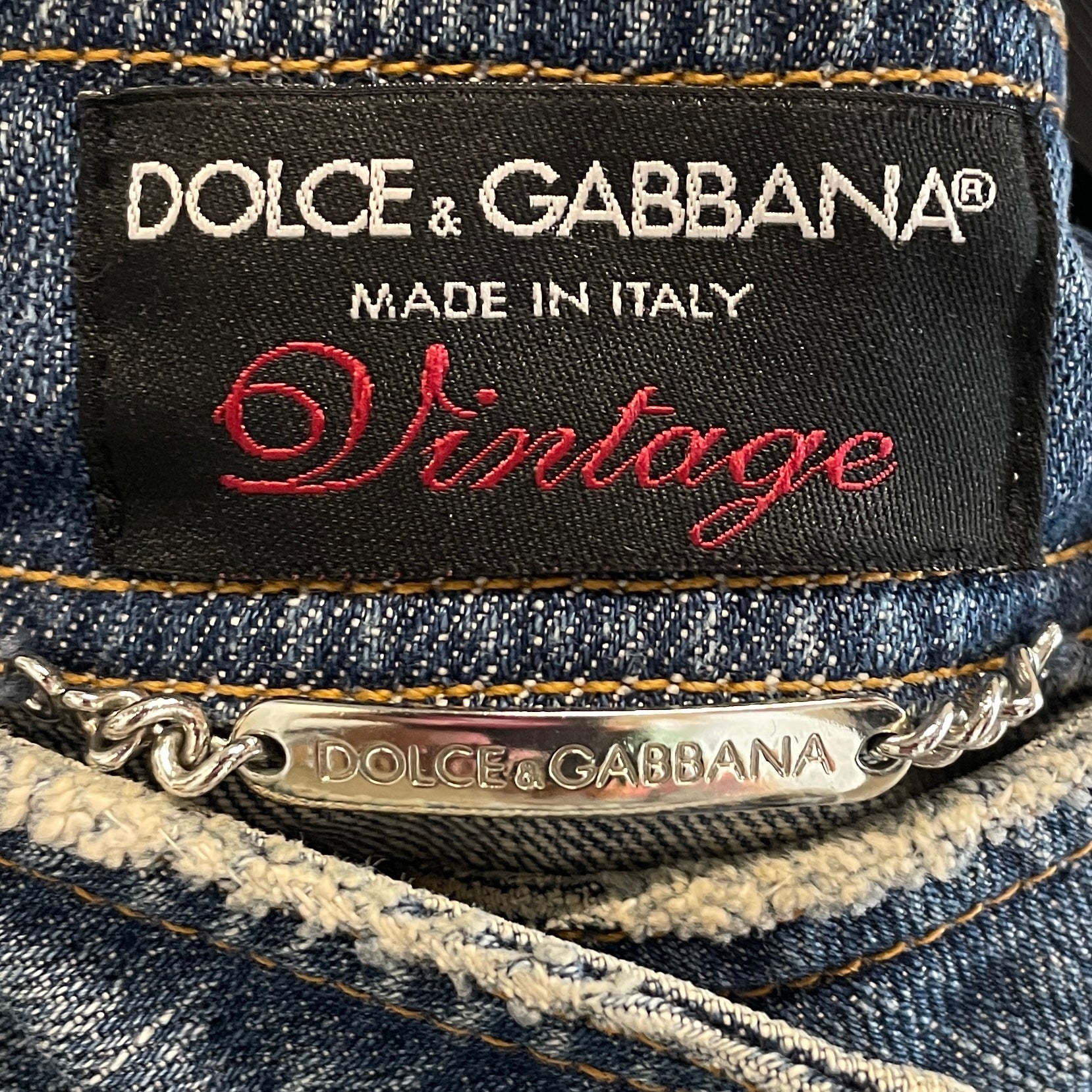DOLCE&GABBANA/Denim Jkt/44/Cotton/BLU/VINTAGE/DISTRESSED view 4